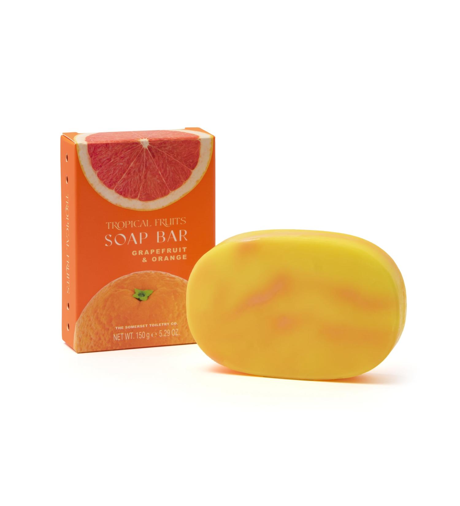 Tropical Fruits Grapefruit and Orange Glycerine Soap 150g - Buy Online on GoSupps.com