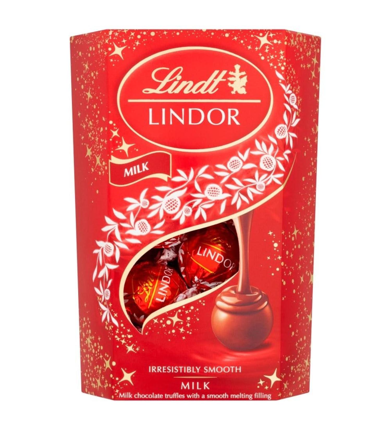 Lindt Lindt Lindor Pack of 8 boxes of milk chocolate truffles 200g