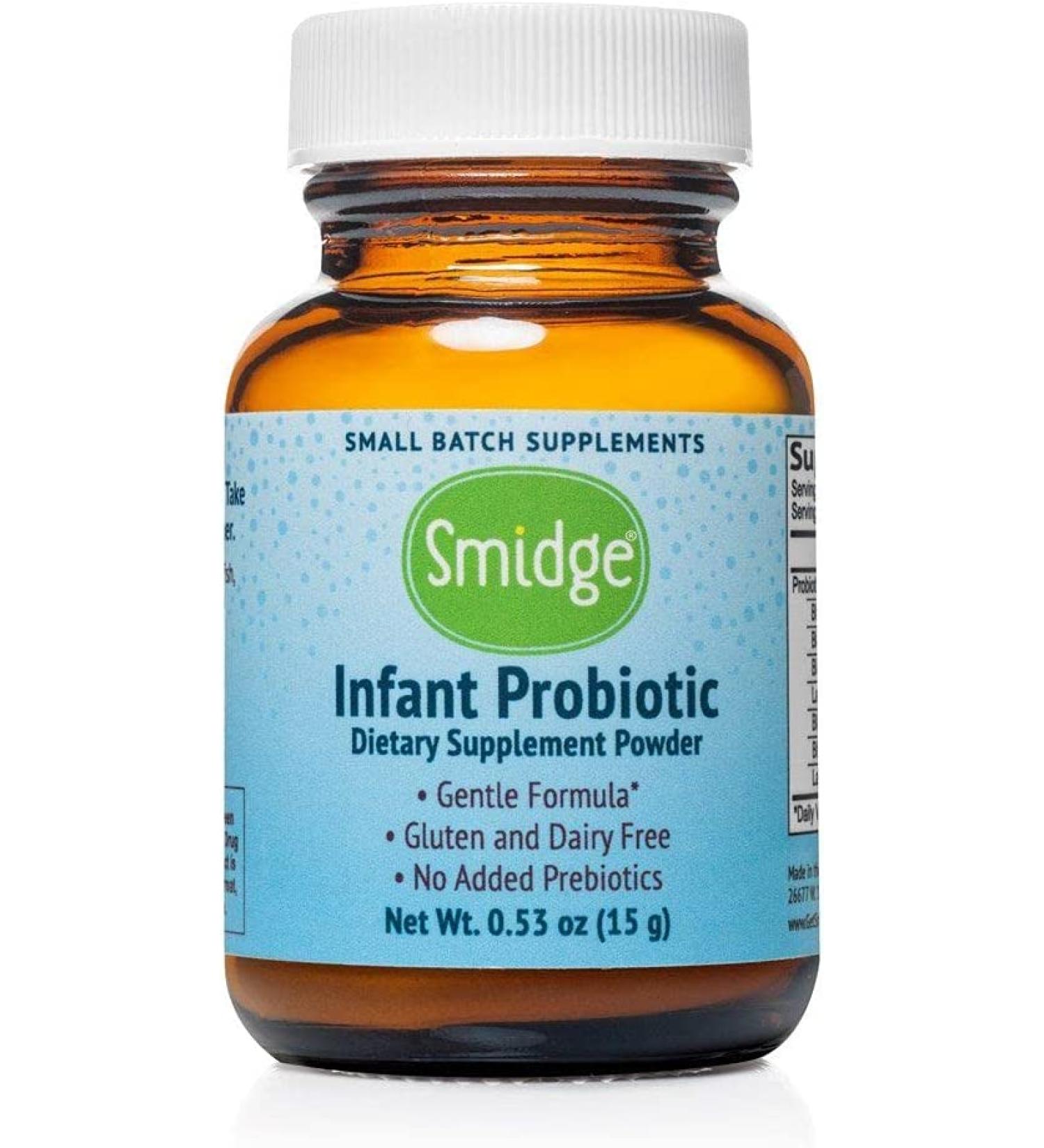 Smidge Infant Probiotic Powder - 0.53 Oz: Gut Health Support for Babies - Buy Online on GoSupps.com
