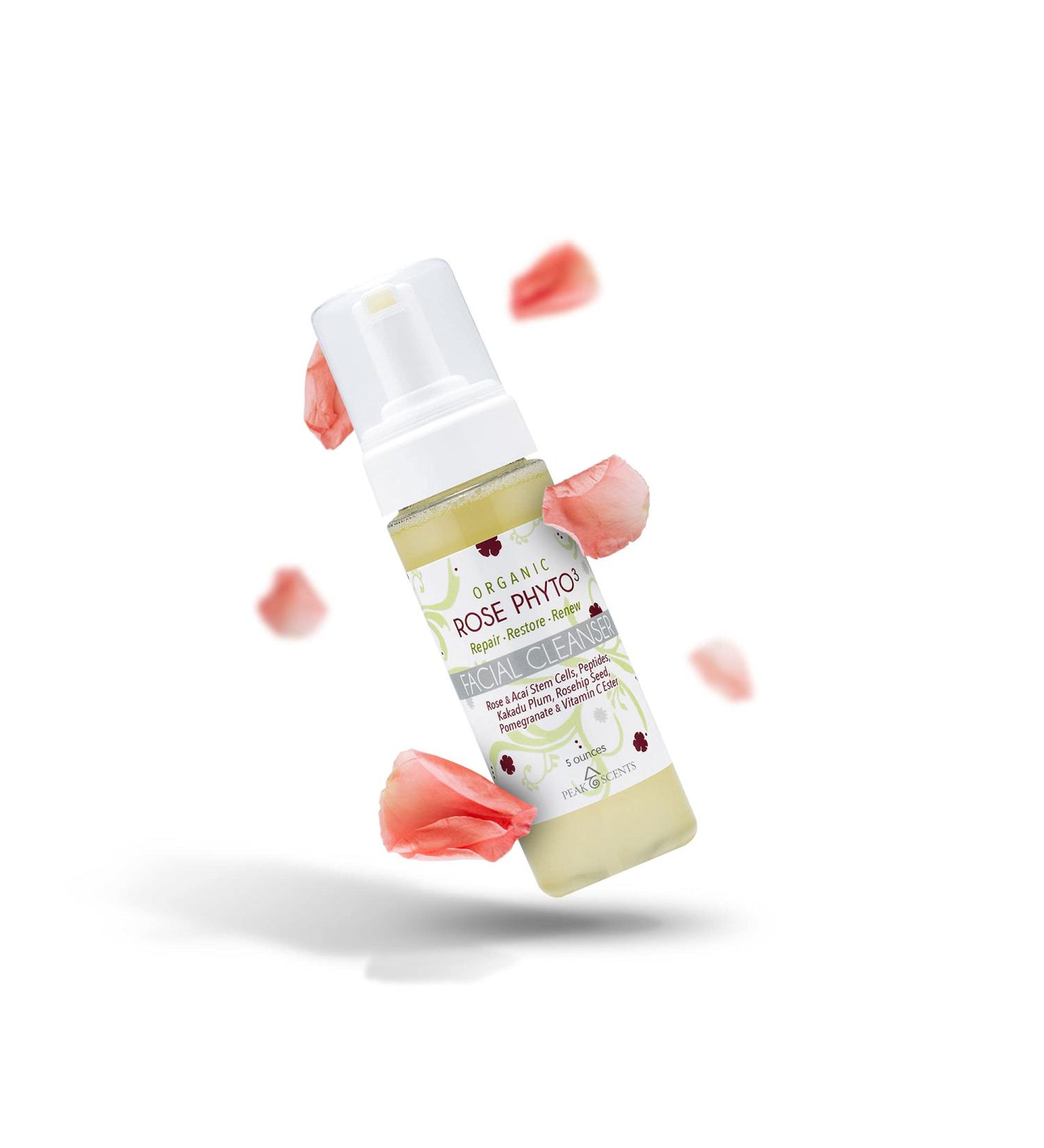 Gentle Organic Facial Cleanser | Natural Hydrating Face Wash with Rose | Sulfate Free | Ideal for Women | 5 oz - Buy Online on GoSupps.com
