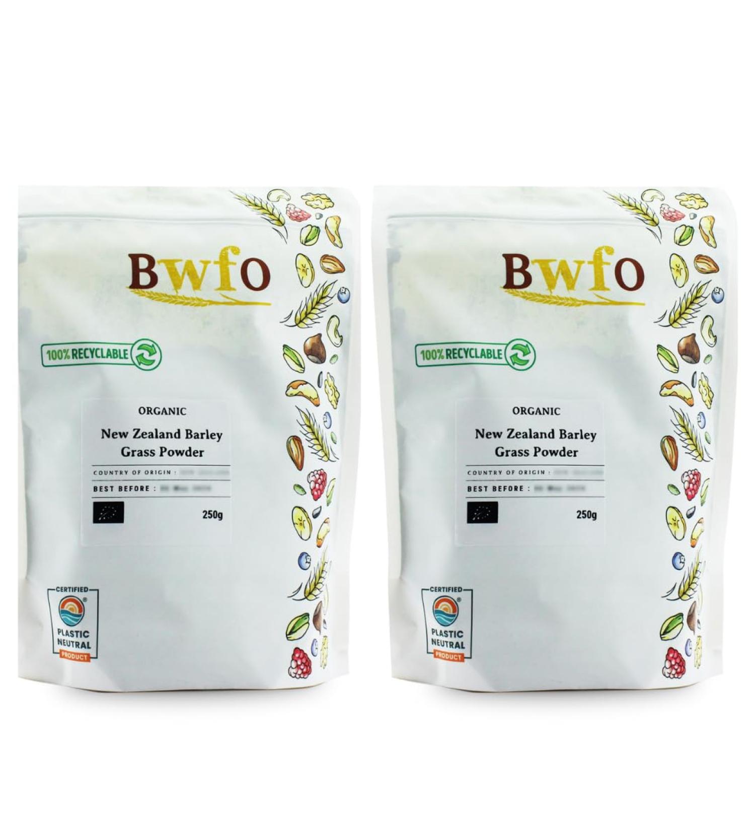Organic New Zealand Barley Grass Powder 500g (BWFO)