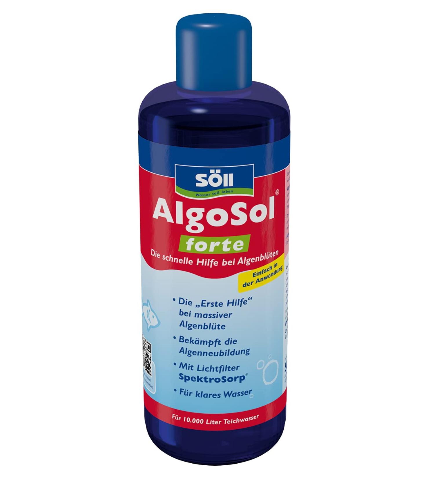 S ll 80535 Algosol Forte - 500ml Pond Care for Algae Control | Quick Relief from Floating Algae & Green Water - Buy Online on GoSupps.com