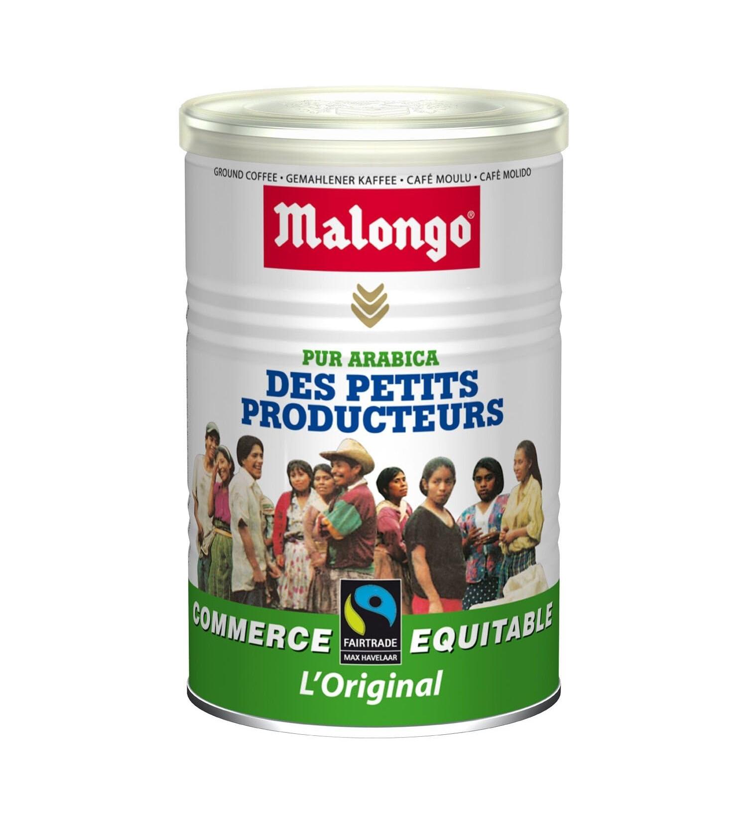 Caf Moulu 100% Arabica MALONGO - la boite de 250 g Lot De 3 - Par Lot