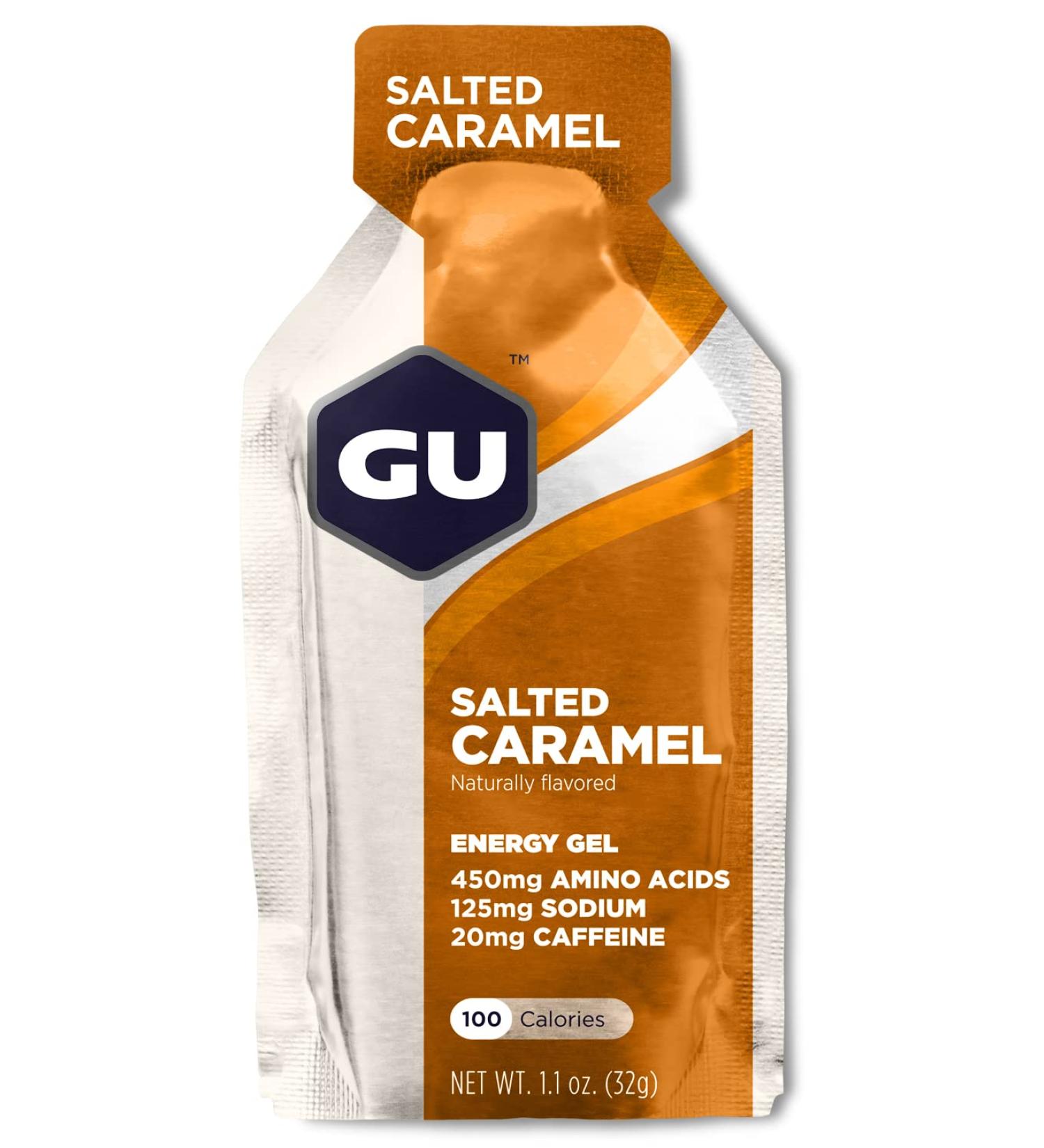 GU Energy Original Sports Nutrition Energy Gel 24-Count - Salted Caramel Flavor - Buy Online on GoSupps.com