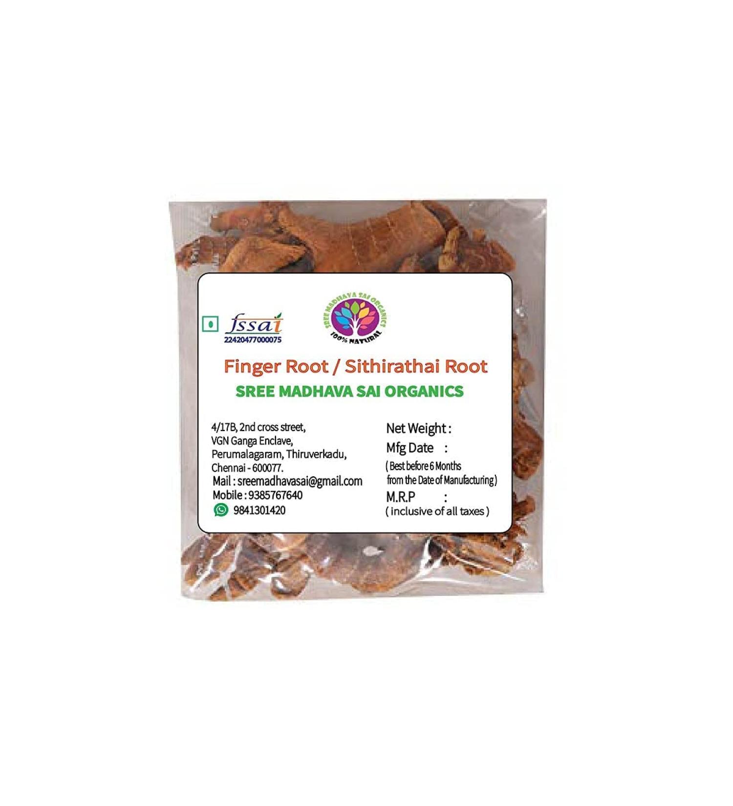  AOZA AOZA Sree Madhava Sai Organics Dried Finger Root 50g - Buy Online on GoSupps.com