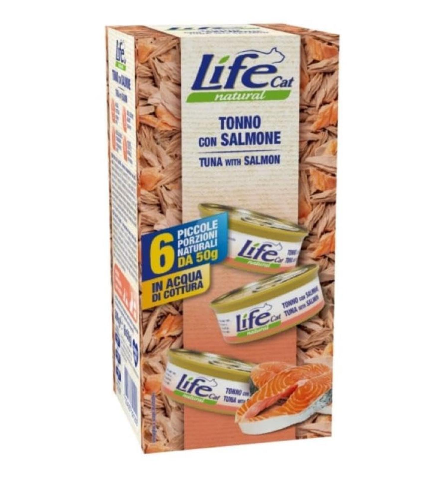 LIFE Cat Multibox Thon avec saumon. 6 x 50 g