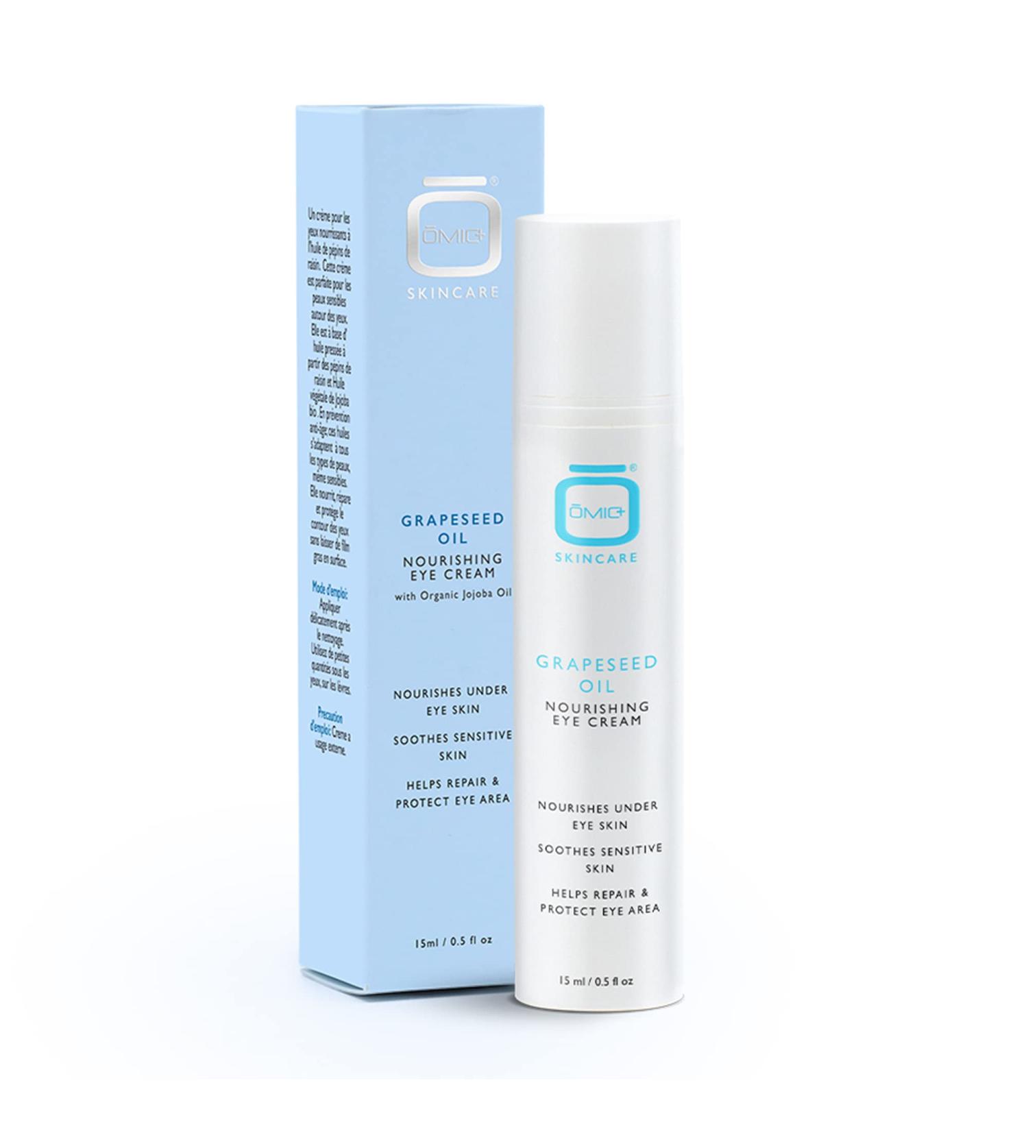 Omic Under Eye Cream - 0.5 fl oz / 15ml - For Puffiness and Bags Under Eyes Anti-aging Eye Cream with Jojoba Oil and Grapeseed Oil Vegan Cruelty Free Paraben Free Made in USA - Buy Online on GoSupps.com