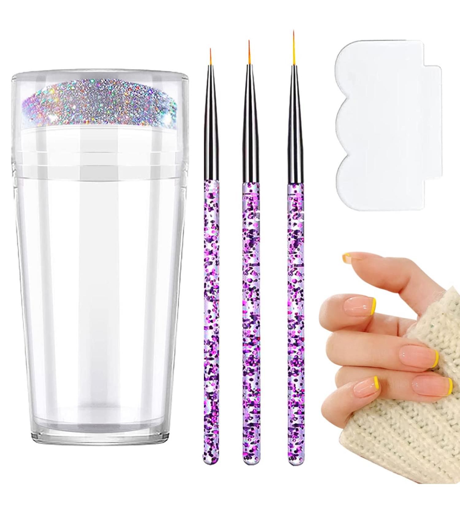 Double Sided Clear Silicone Jelly Stamper for French Tip Nails - Nail Art Manicure Tool - Buy Online on GoSupps.com