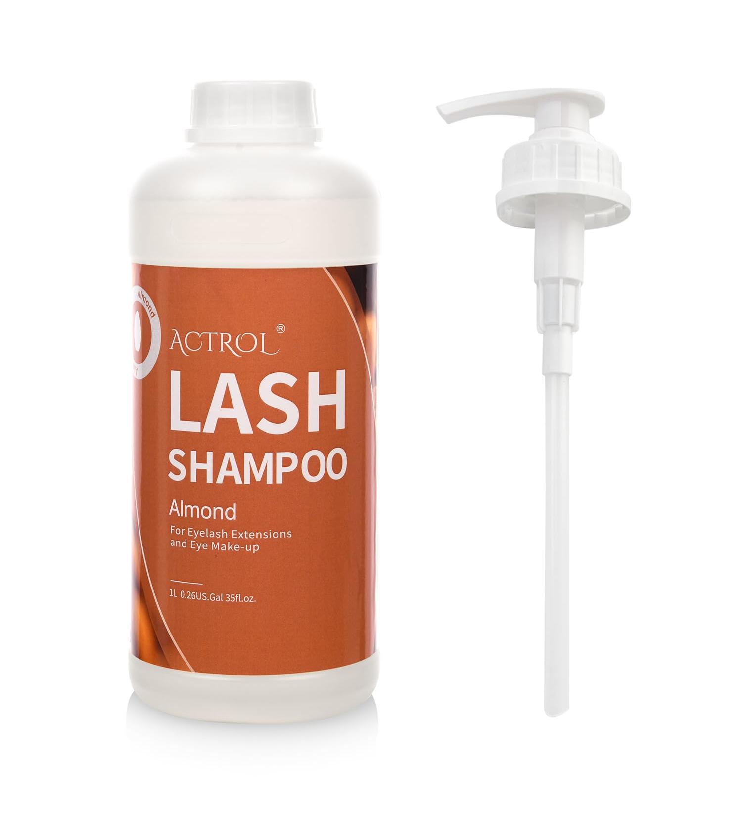 Eyelash Extension Cleanser Almond 1L Natural Lash Extension Shampoo Professional Eyelid Foaming Cleanser Paraben & Sulfate Free Non-lrritating with Salon and Home Care - Buy Online on GoSupps.com