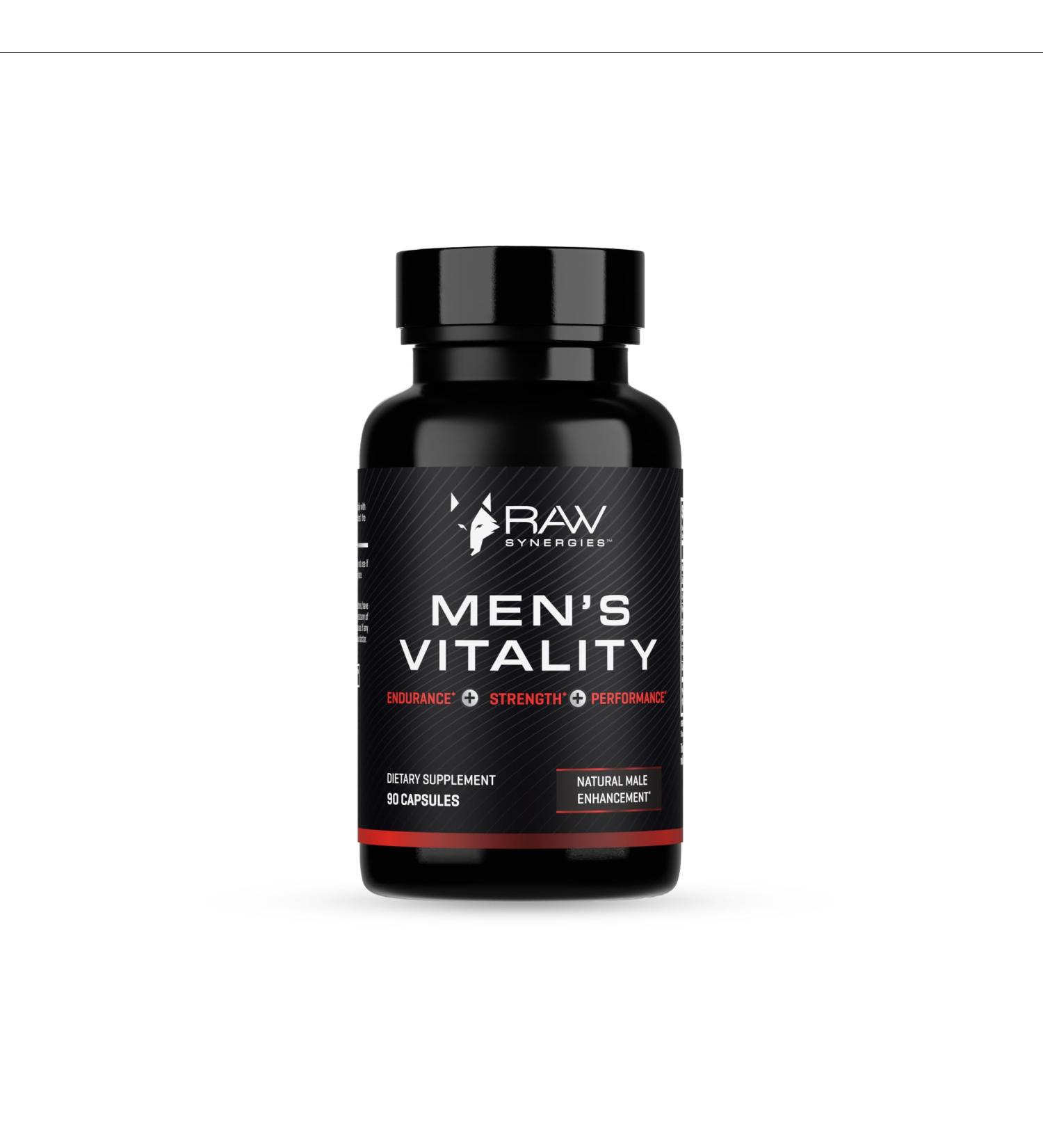 RAW Synergies Men s Vitality L-Arginine & Cordyceps for Strength Heart & Focus Performance Support Supplement 30 Servings - Buy Online on GoSupps.com