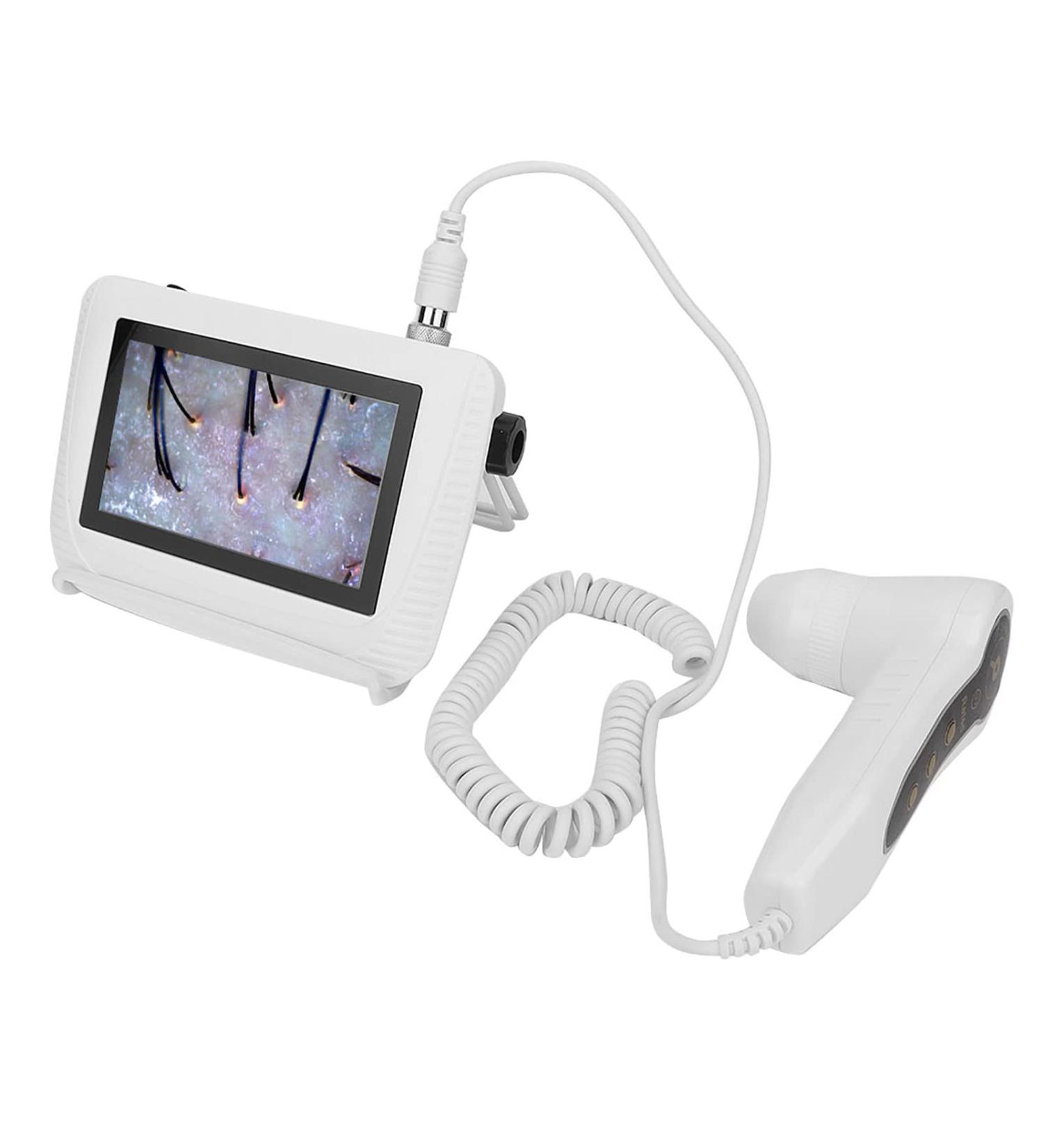 Asixxsix Skin Diagnosis Hair Analyzer | 5 Inch LCD Digital Tester for Hair & Skin | Rechargeable Follicle & Oil Magnifying Device - Buy Online on GoSupps.com