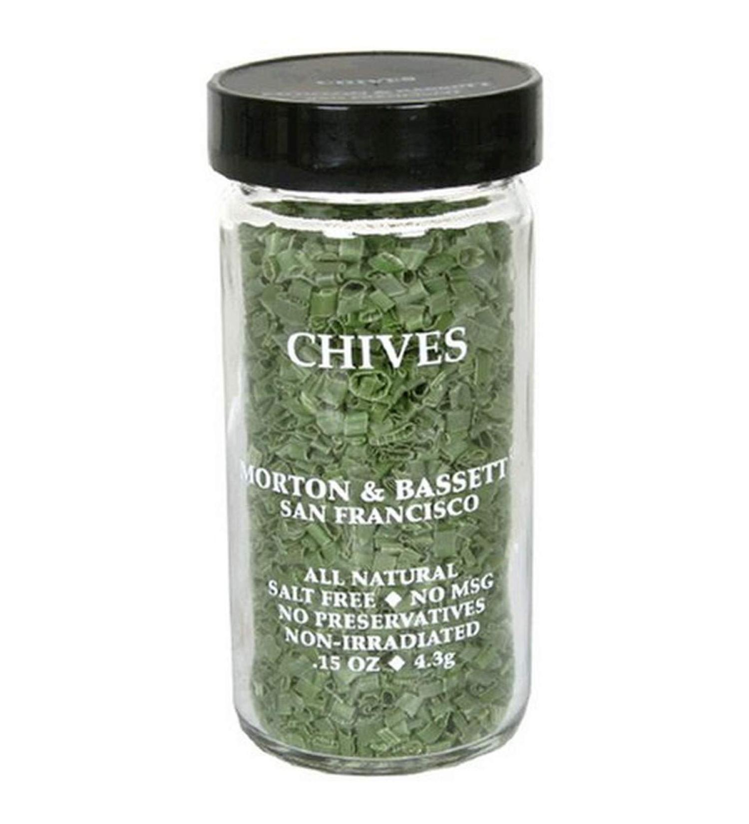 Morton & Bassett Chives, .15-Ounce Jars (Pack of 3)