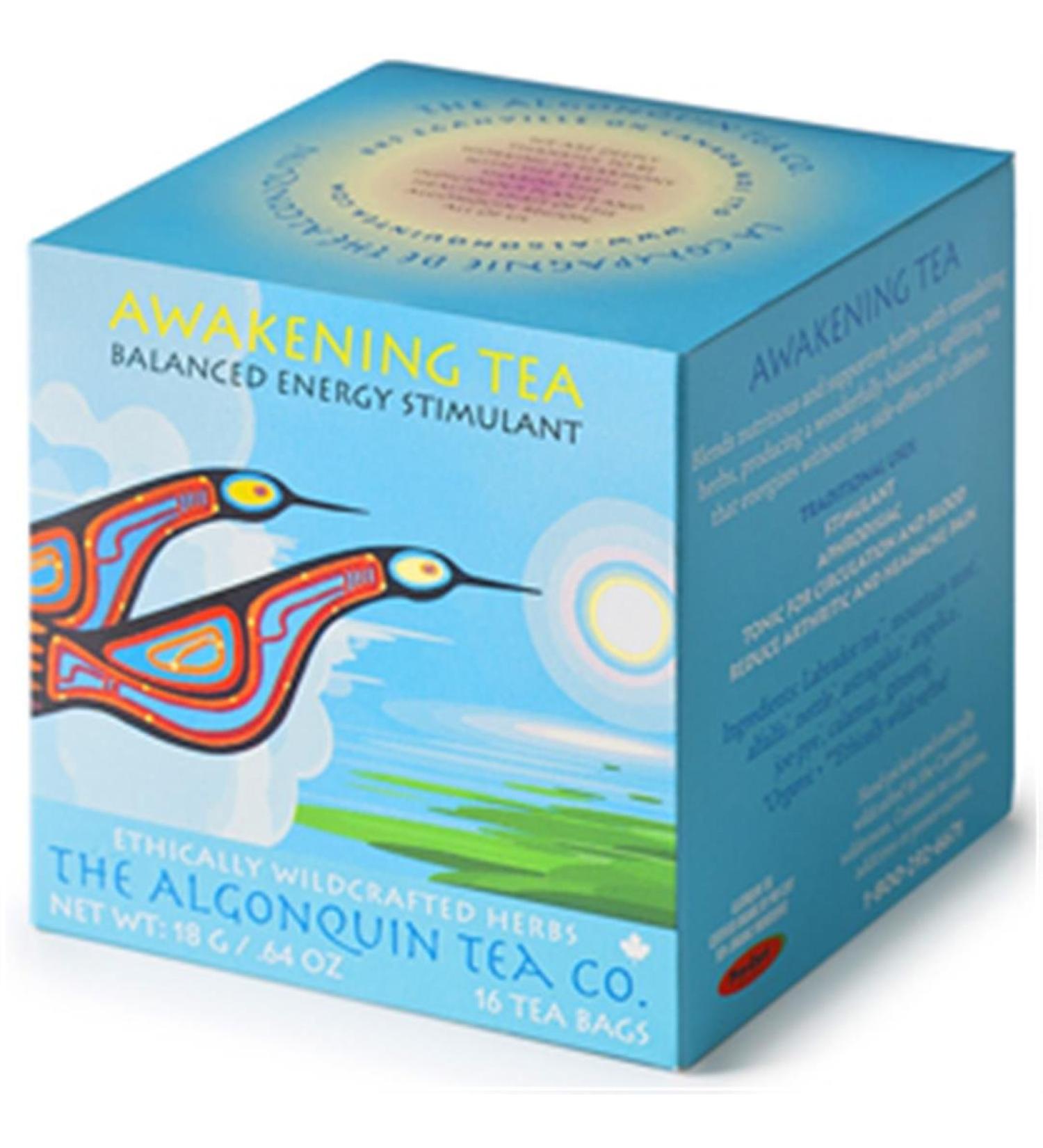Algonquin Tea Awakening Tea Organic 16 Tea Bags 18g - Buy Online on GoSupps.com
