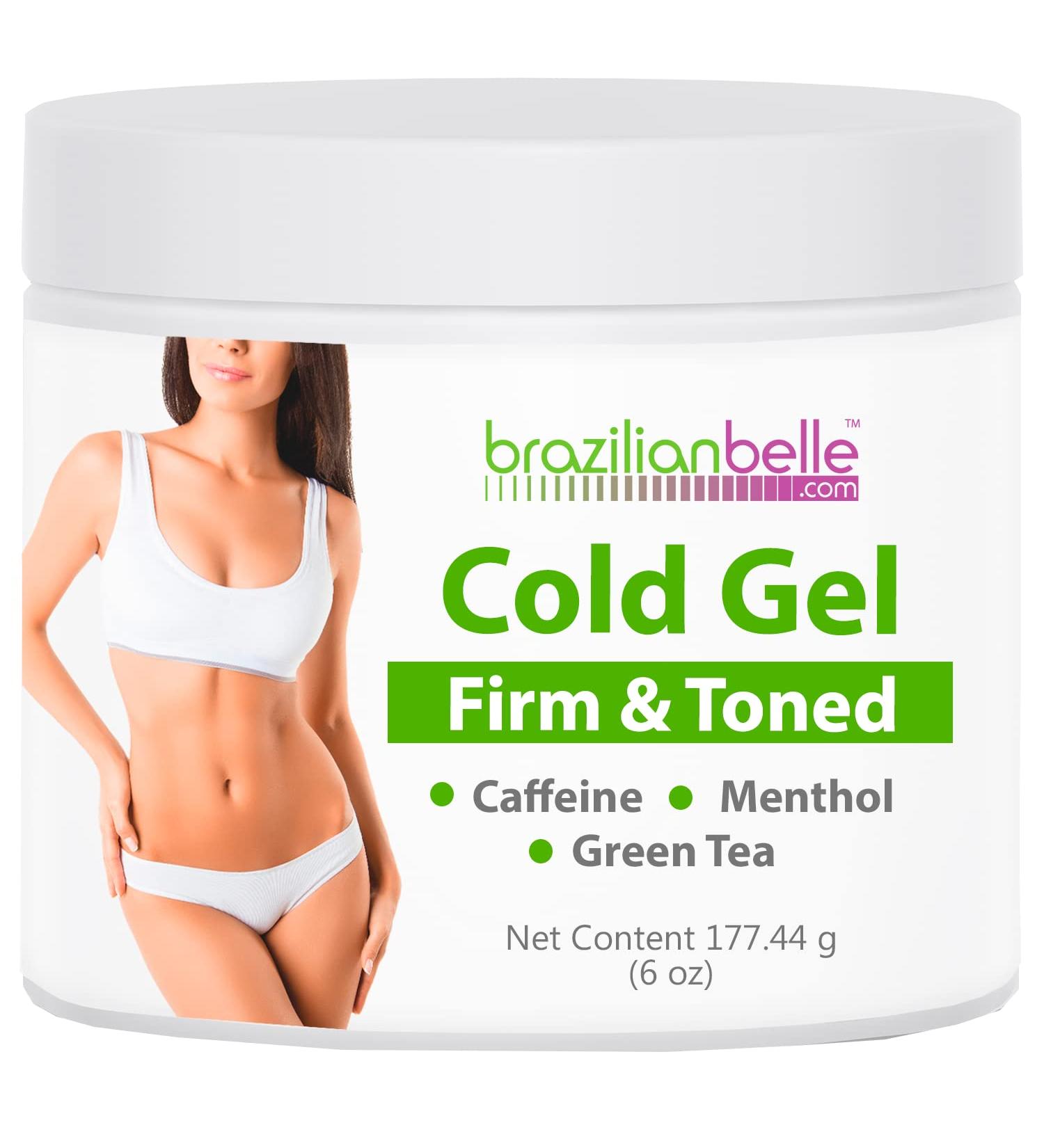 Brazilian Belle Cold Gel with Caffeine and Green Tea Extract - Skin Texture Improvement, Hydration, and Moisturization - 6 oz Jar - Buy Online on GoSupps.com