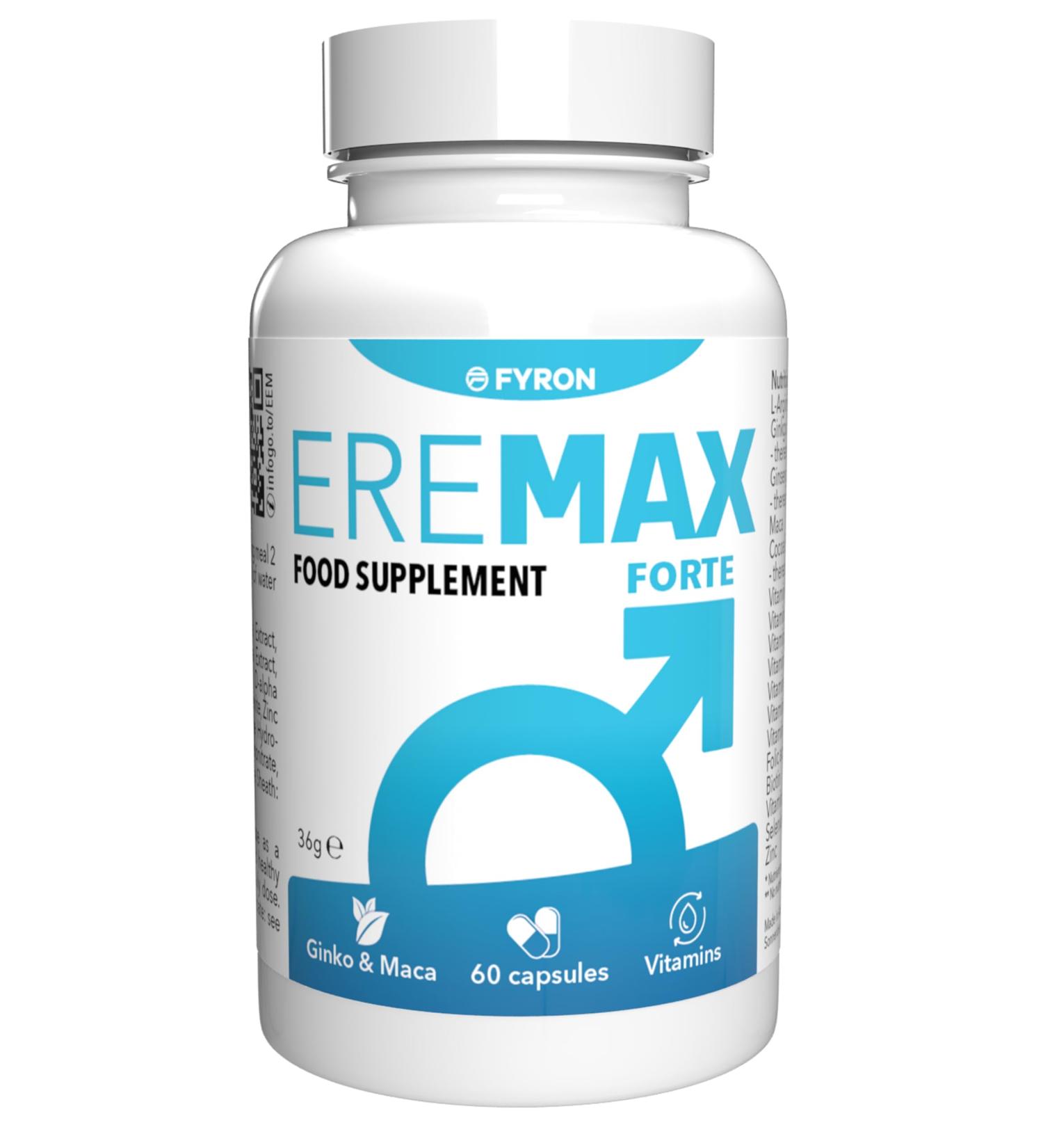 Eremax Forte - 60 Capsules | Boost Male Performance & Vitality - Buy Internationally - Buy Online on GoSupps.com