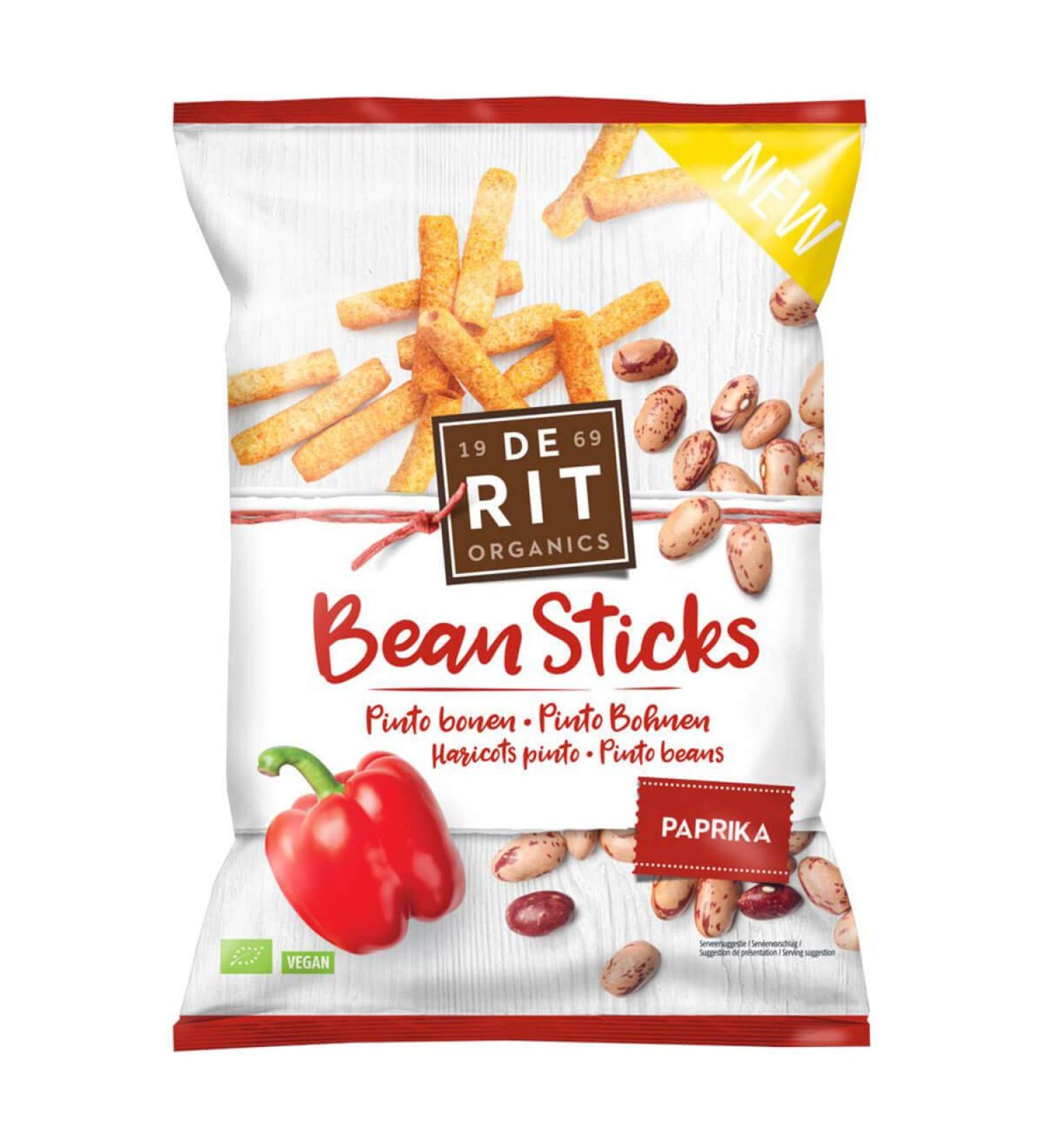 De Rit De Rit - Bean Sticks Paprika - 75g - Pack of 10
