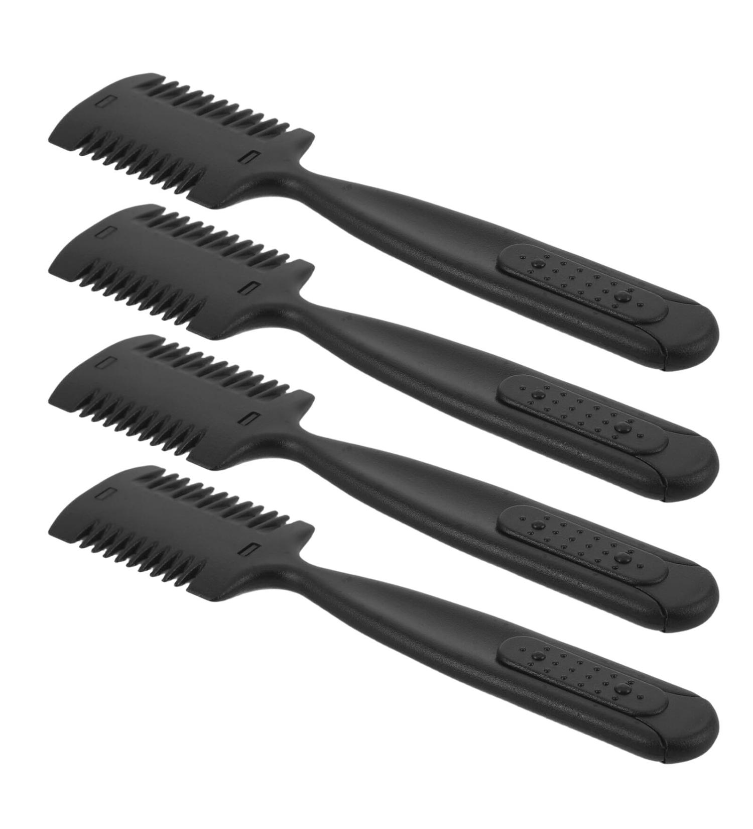 Anneome 4Pcs Double Hair Shaving Comb Hair Combs Trimmer Slim Razor Comb Thinning Razor Comb Hair Cutting Comb Hair Cutting Knife Professional Hair Trimmer Professional - Buy Online on GoSupps.com