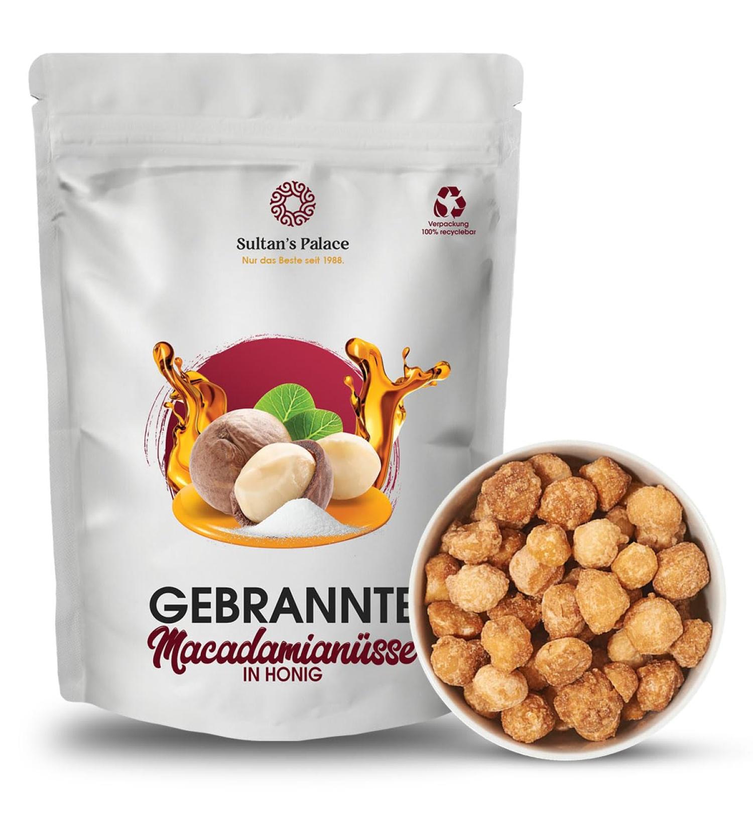 Sultan s Palace Premium Macadamia Nuts - 1000g Burned & Caramelized - Exotic Global Sweets - International Shipping Available - Buy Online on GoSupps.com