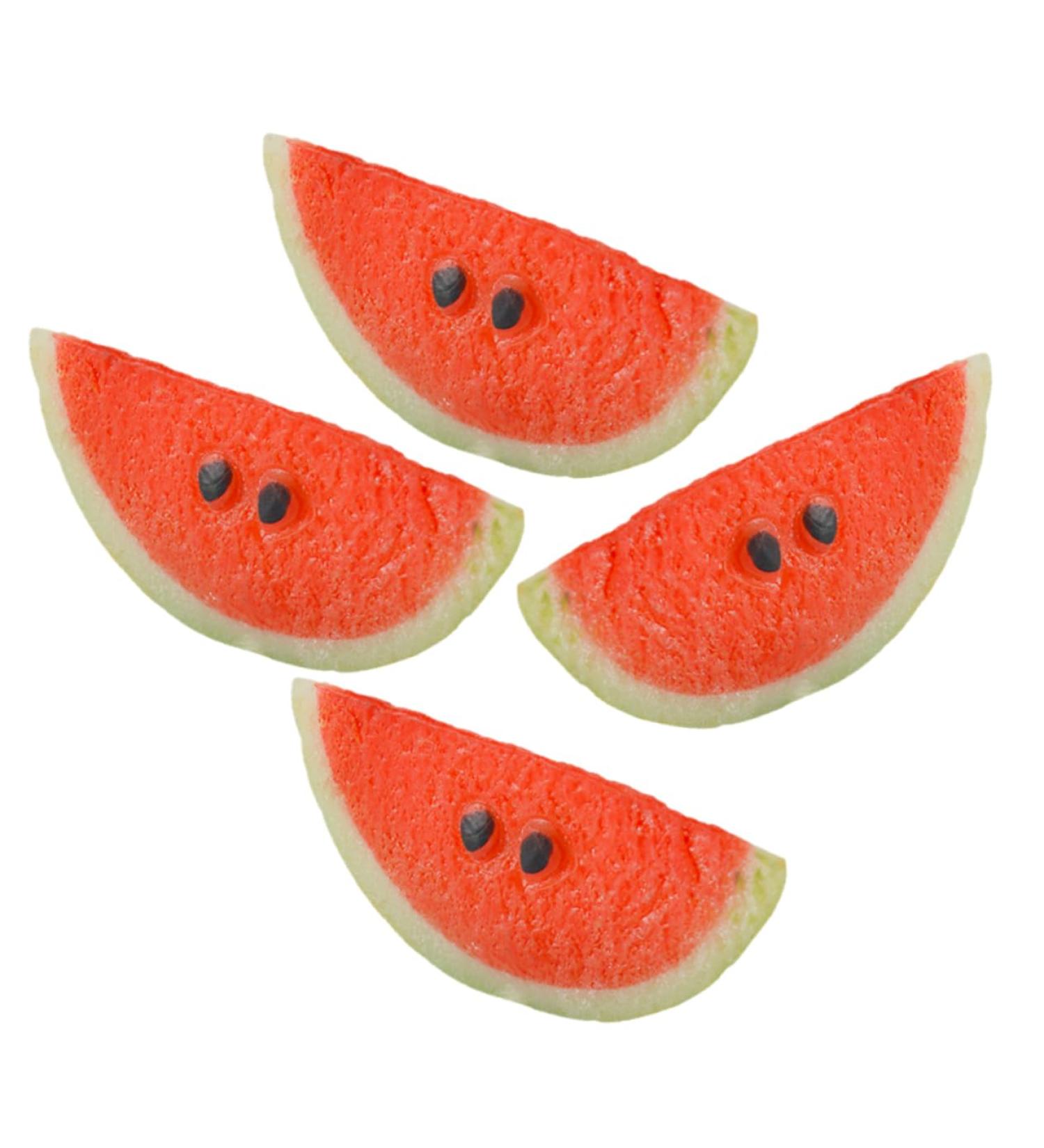 Alipis 4pcs Simulated Watermelon Slices Ornament Realistic Fruit Teaching Aid Pendant Student Fake Fruit Picture 1 5.30X2.50X2.50CM - Buy Online on GoSupps.com