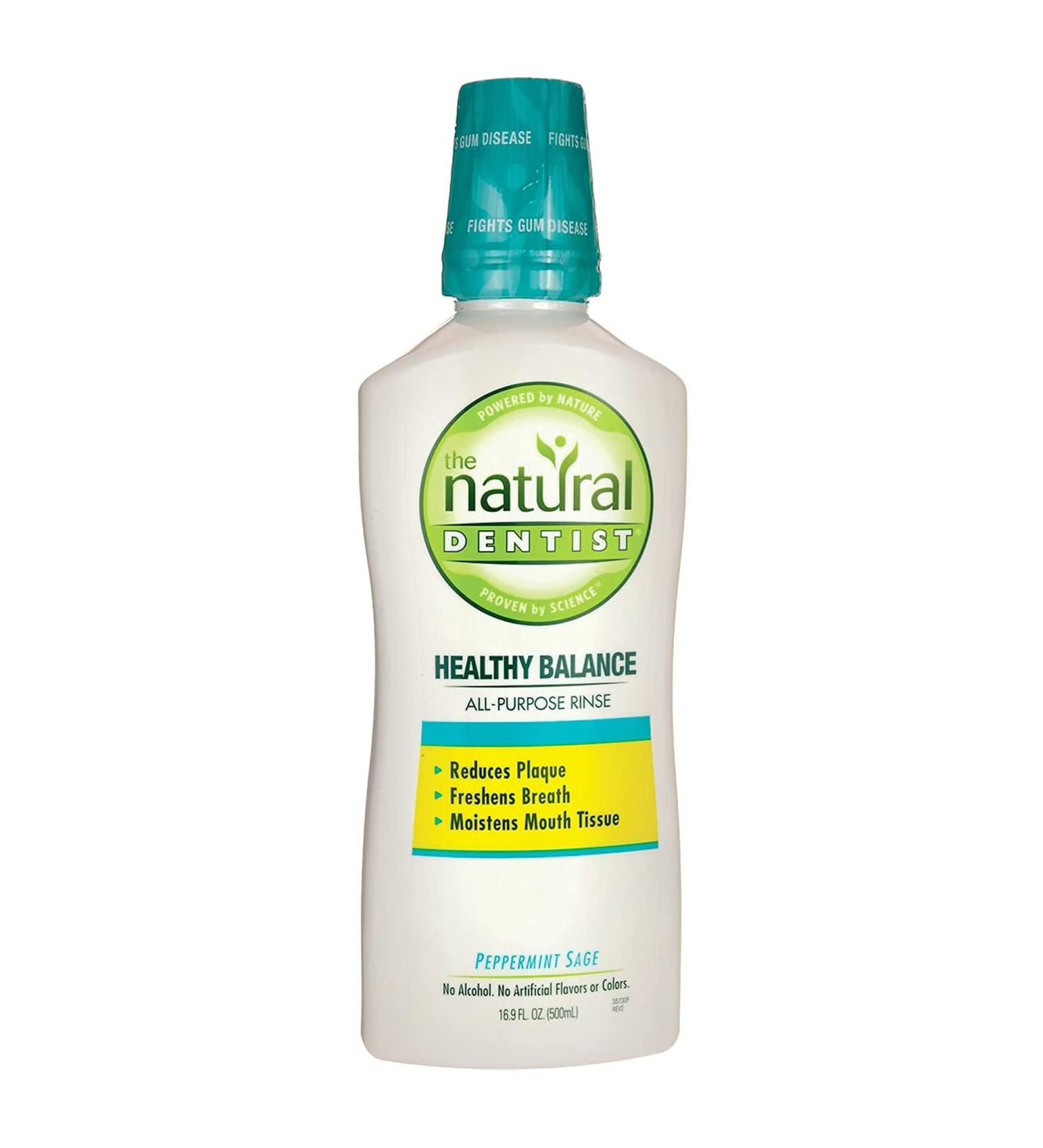 The Natural Dentist All Purpose Peppermint Sage Oral Rinse 16.9 fl oz - Buy Online on GoSupps.com