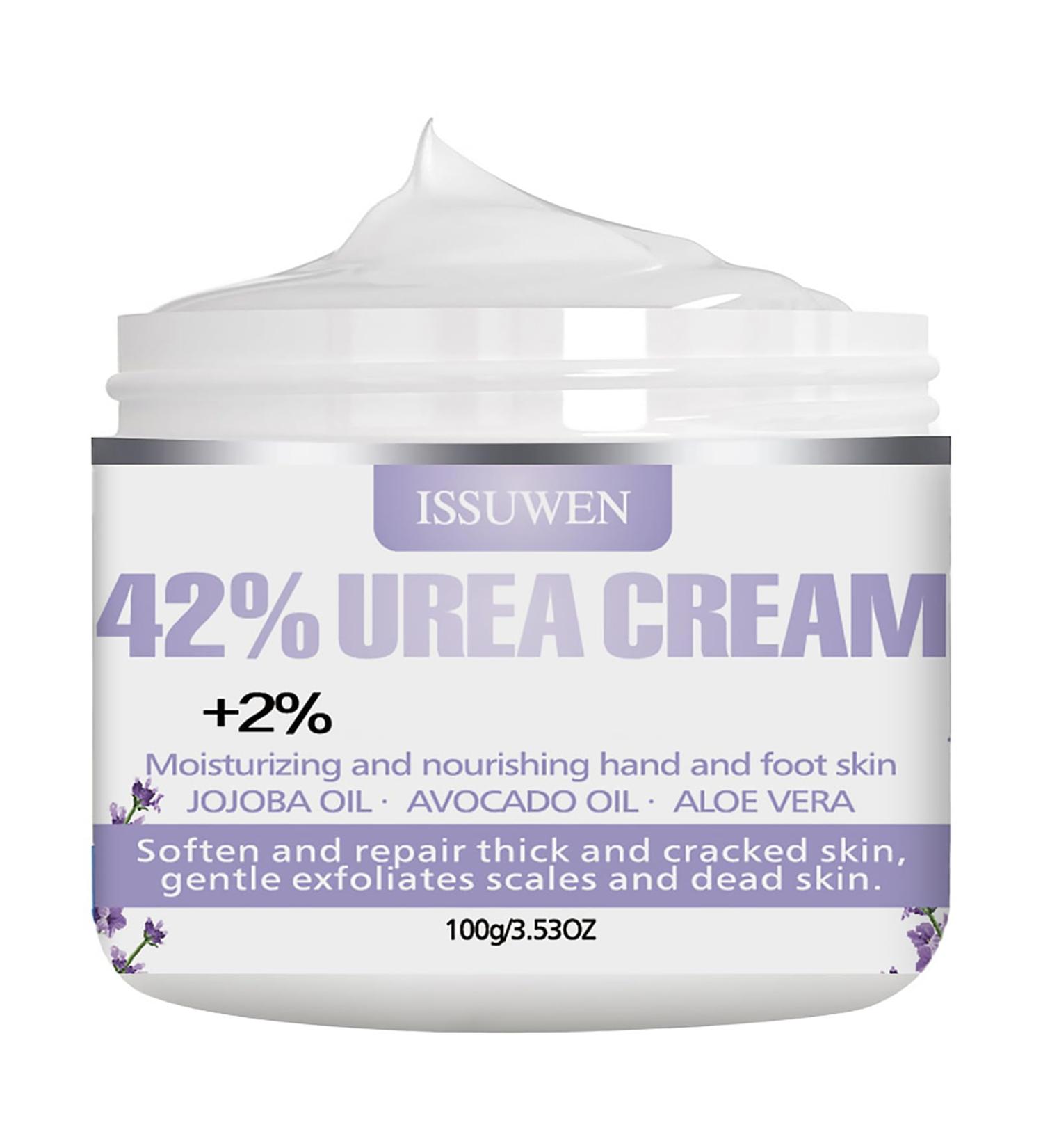 Urea 42% Foot Cream - Cracked Heel Repair & Callus Remover for Dry Skin - Lavender Scent - 100g - Buy Online on GoSupps.com