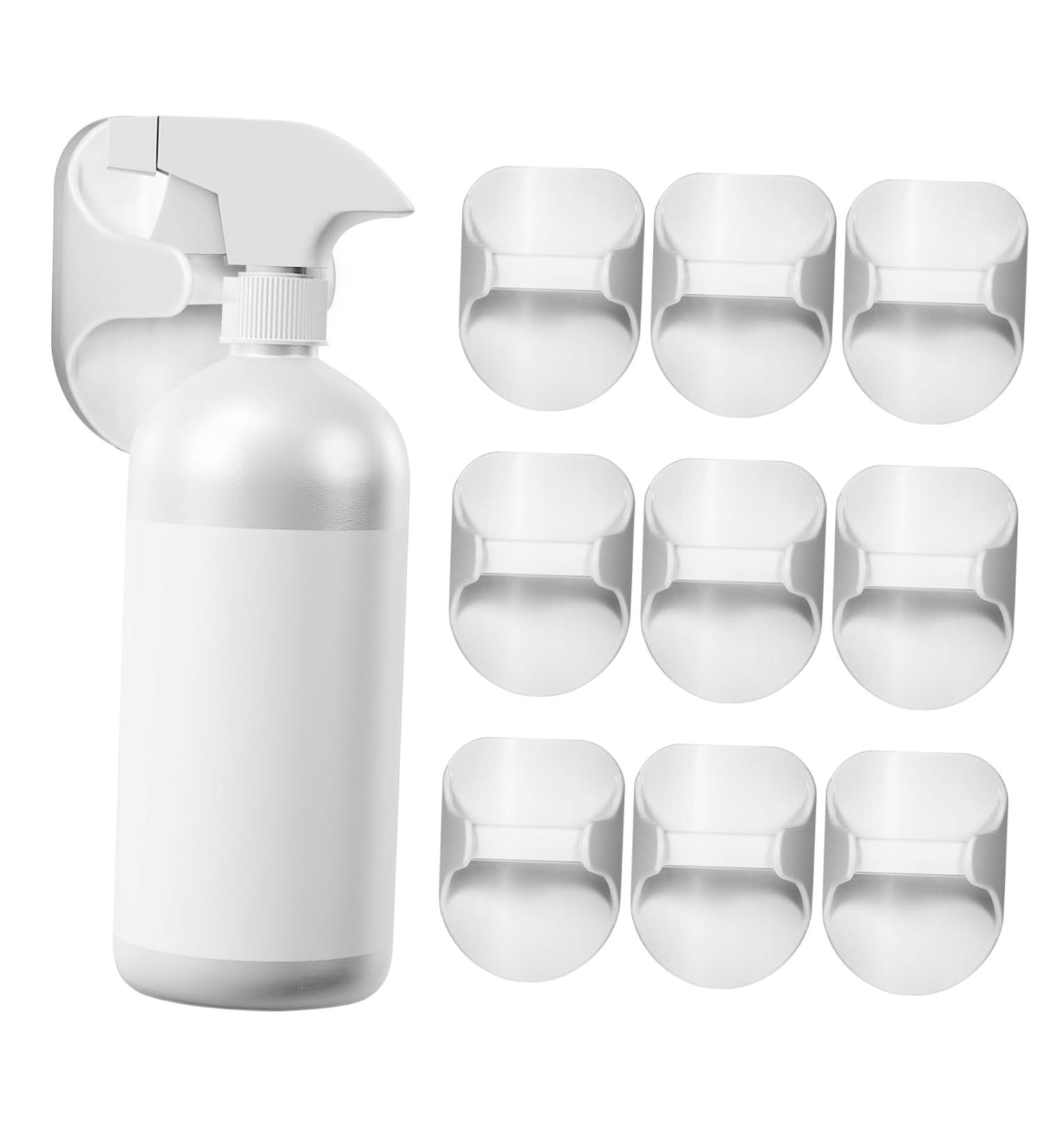 10-Pack Damage-Free Self-Adhesive Spray Bottle Holders - Kitchen Hook Hangers for Watering Can & Bottles - Buy Online on GoSupps.com