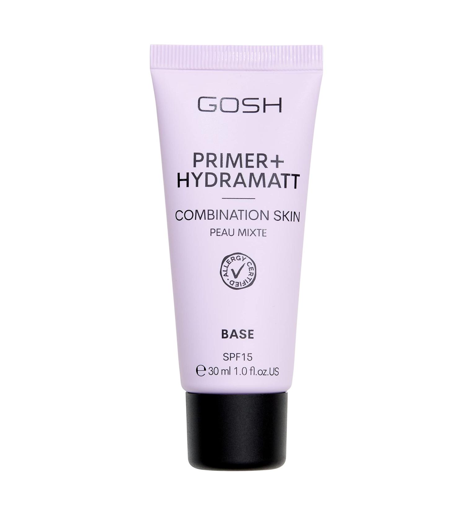 GOSH Primer for Oily & Combination Skin | SPF 15 Vegan Matting & Moisturizing | Allergy-Certified & Perfume-Free Makeup - Buy Online on GoSupps.com