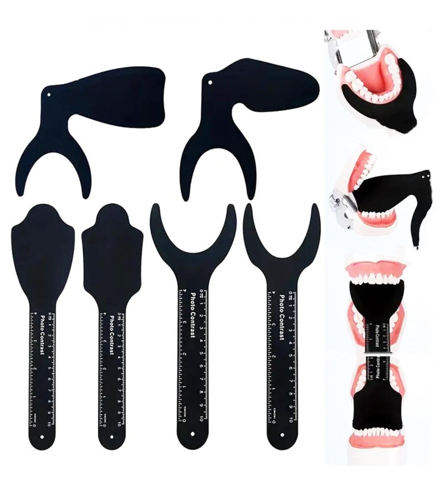 6 Size Dental Contraster Intraoral Photographic Black Background Board Photo Contrast Kit Palatal Photography 1 - Buy Online on GoSupps.com