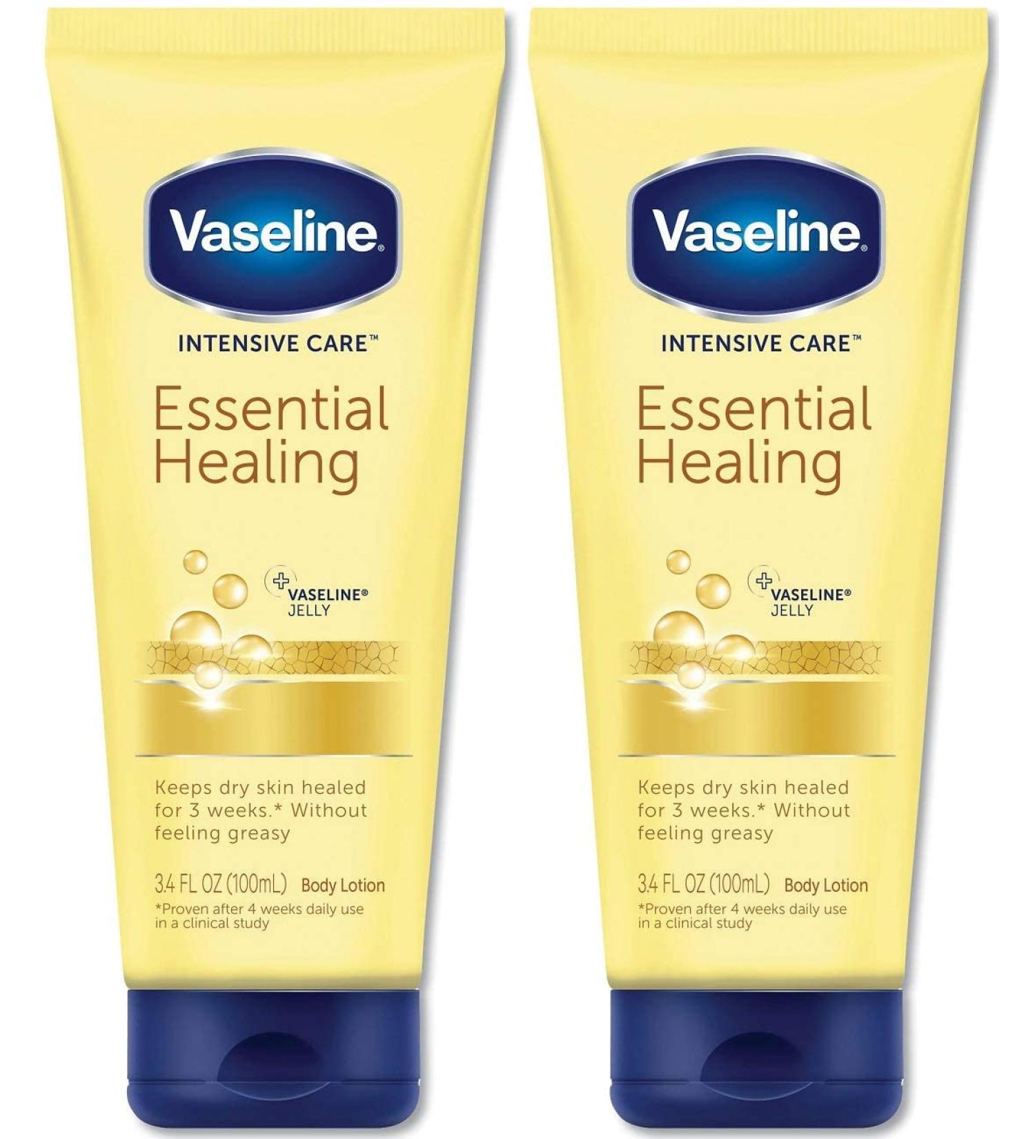Vaseline Intensive Care Essential Healing Lotion 3.4 Ounce (Pack of 2)