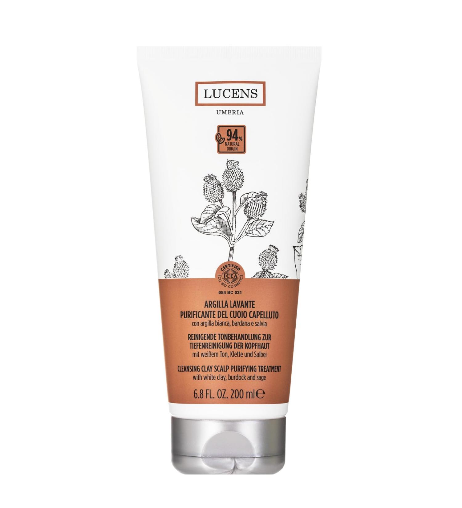  Lucens Umbria Lucens Purifying Cleansing Clay Shampoo Cream Absorbs Impurity Sebum and Unpleasant Odors of Cheellute Leather 200 ml - Buy Online on GoSupps.com
