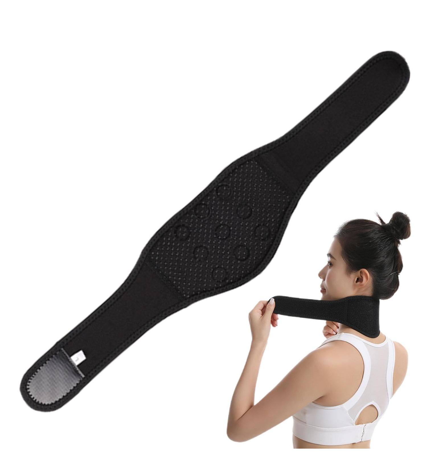 Neck Heating Brace - Neck Brace Support | Warm Hot Compress Support Brace Adjustable Magnetic Support Brace For Neck For Sleeping - Buy Online on GoSupps.com