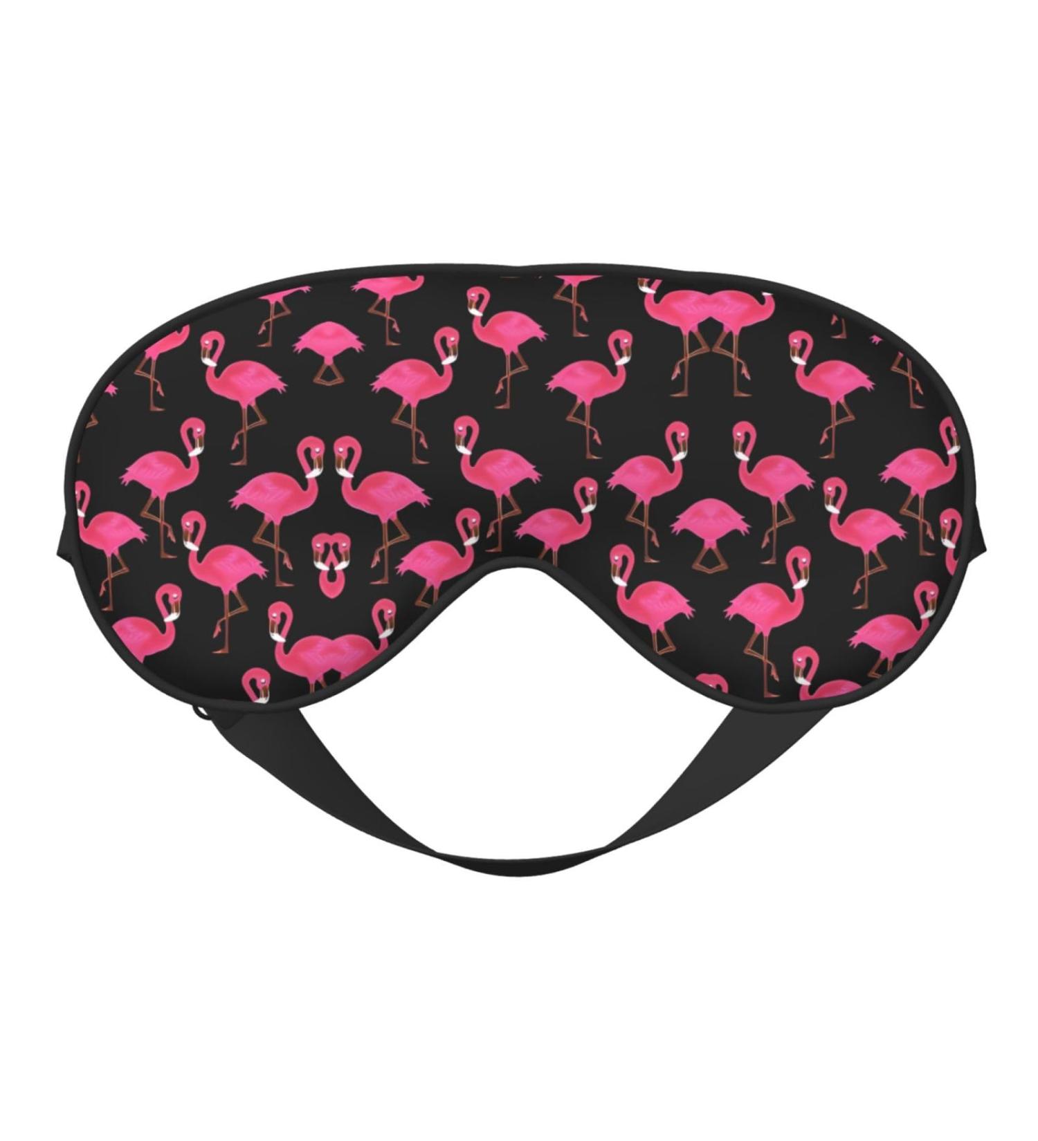 Lovely Pink Flamingos Eye Mask - Soft Adjustable Comfortable Sleep Mask for Men & Women - Perfect for Nighttime Relaxation - Buy Online on GoSupps.com