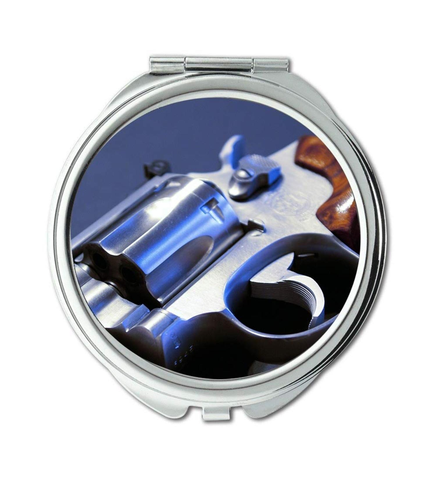Mirror Compact Mirror pistol belt Round Mirror revolver pocket mirror portable mirror - Buy Online on GoSupps.com