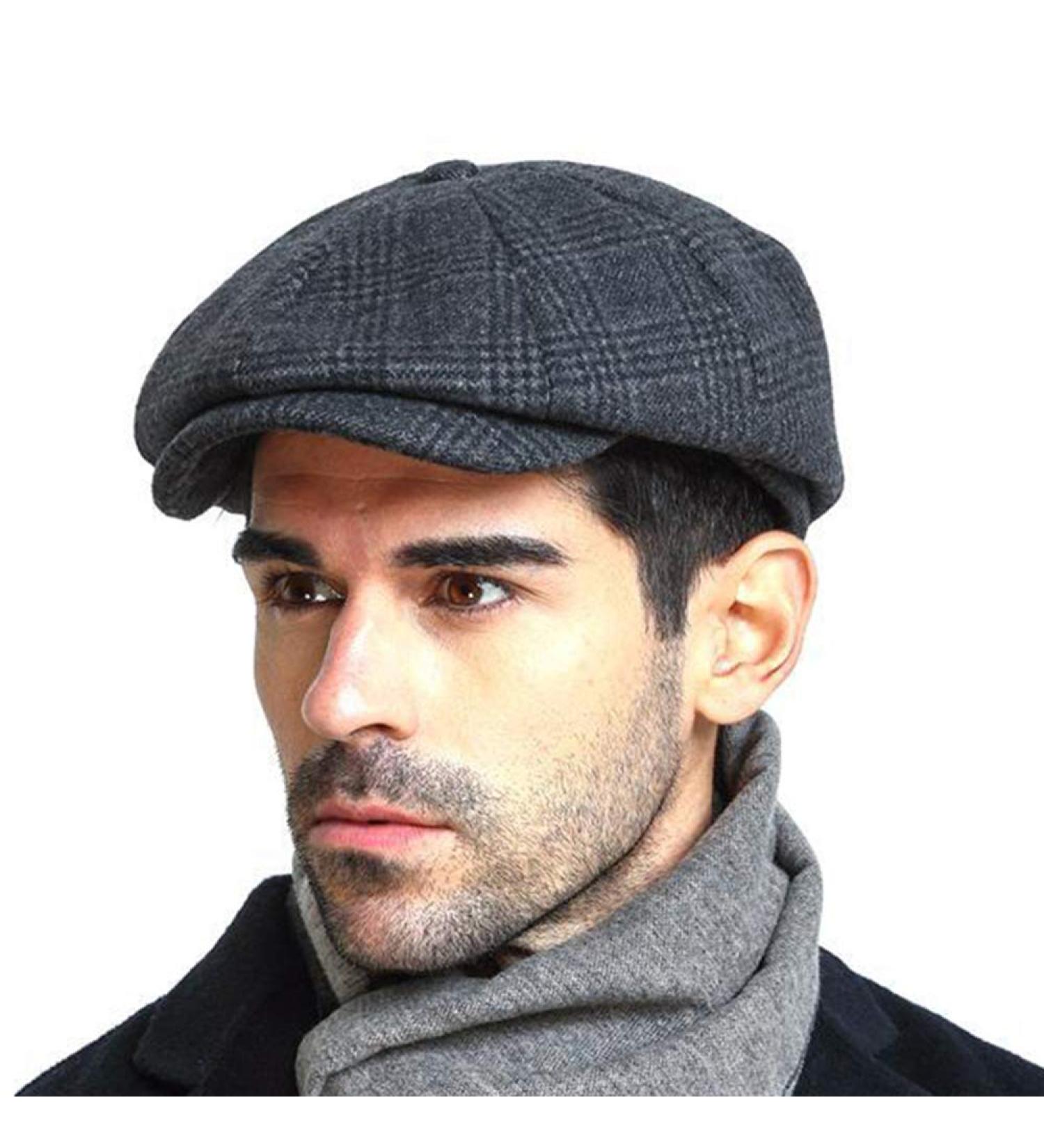 Mens Vintage Newsboy Gatsby Hat | Flat Ivy Cabbie Cap for Driving | Boyfriend Gift - Buy Online on GoSupps.com