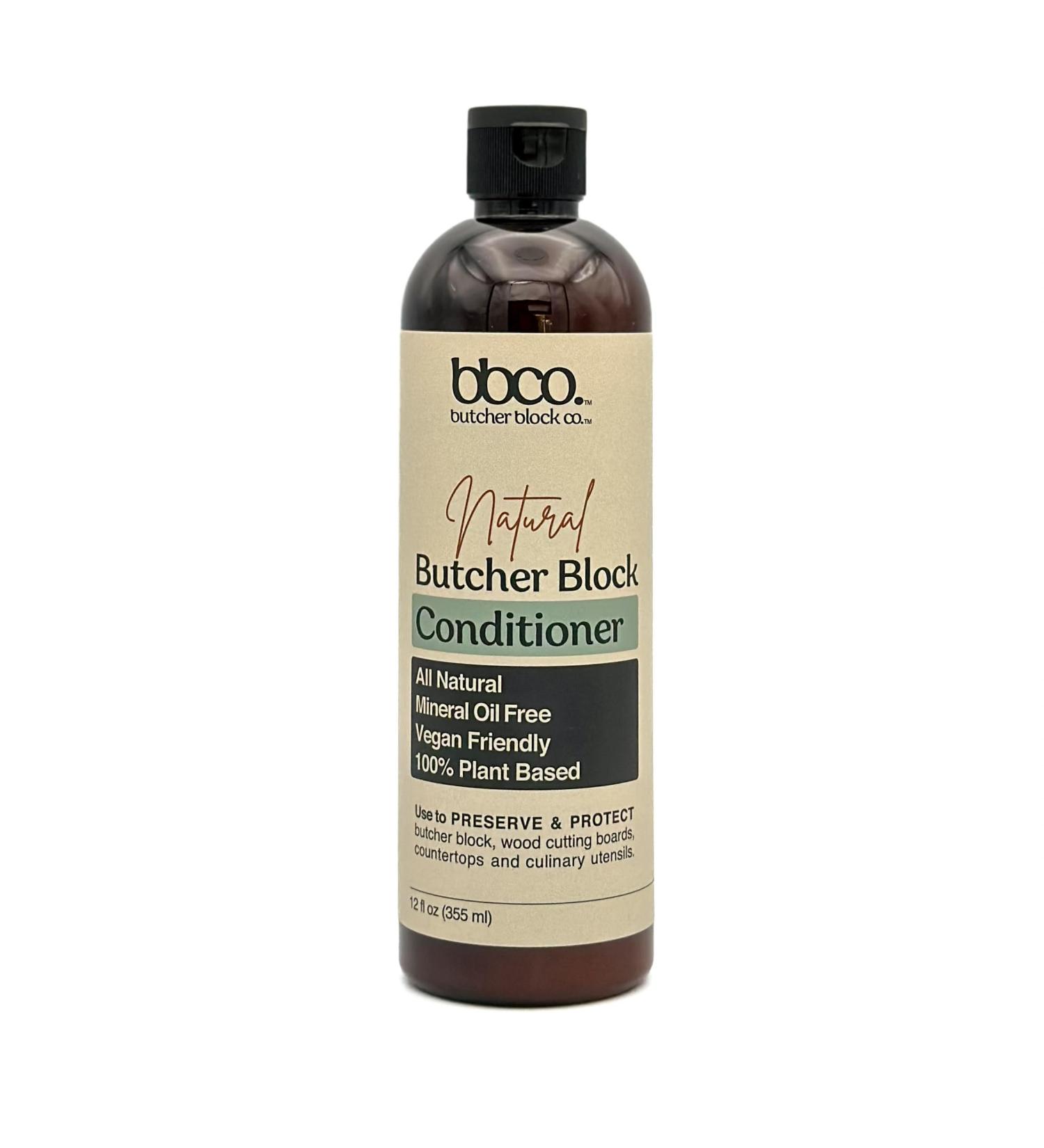 Natural Butcher Block Conditioner | 12 oz Vegan Mineral Oil Free Plant Based | Preserve & Protect Your Butcher Block - Buy Online on GoSupps.com