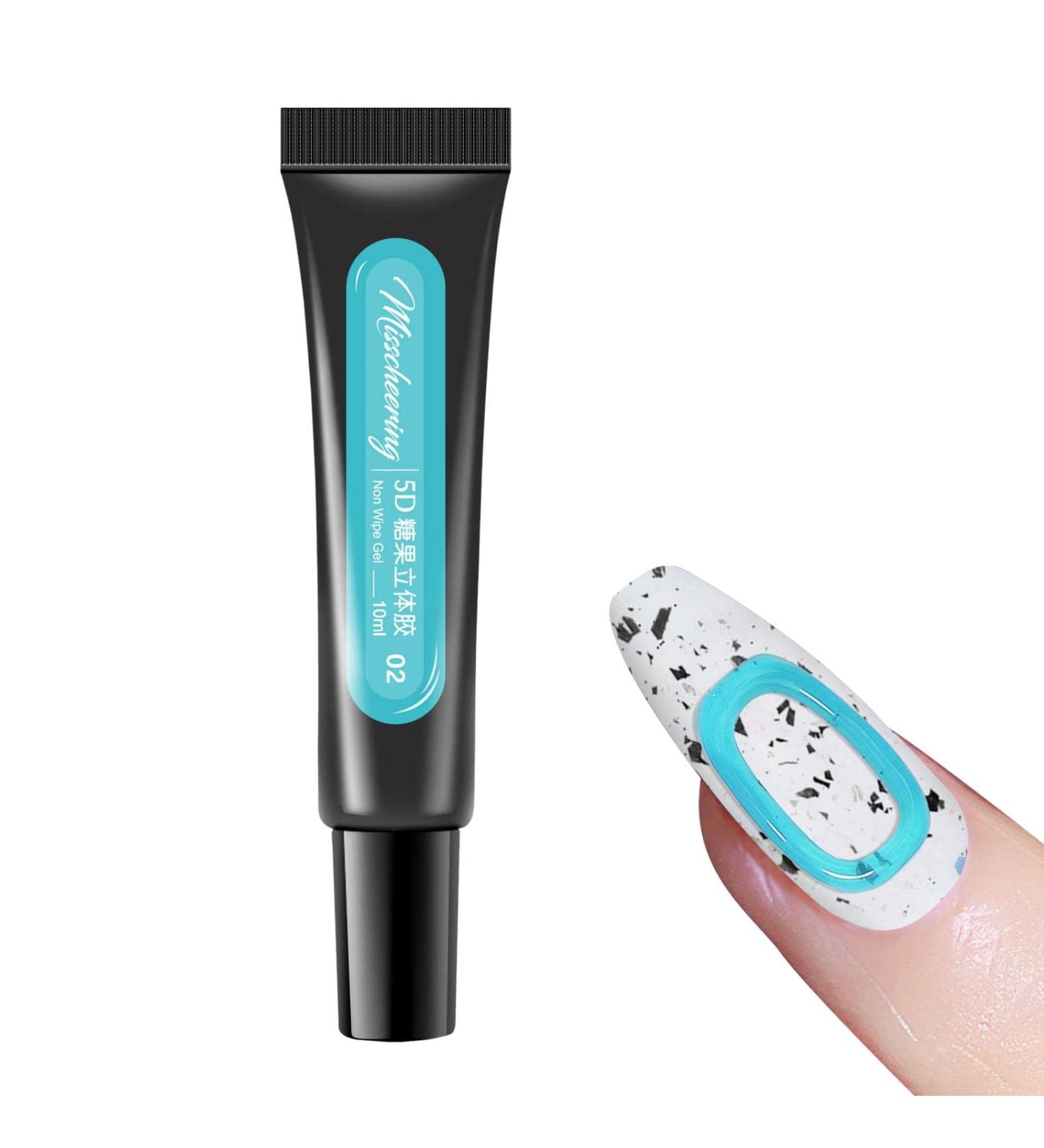 Nail Polish Gel | Nail Gel Highly Pigmented Beautiful Vibrant Nail Gel Polish for at Home Highly Pigmented Long-Lasting Healthy Resin Stereo Adhesive Nail Polish Gel for Nail 02 - Buy Online on GoSupps.com