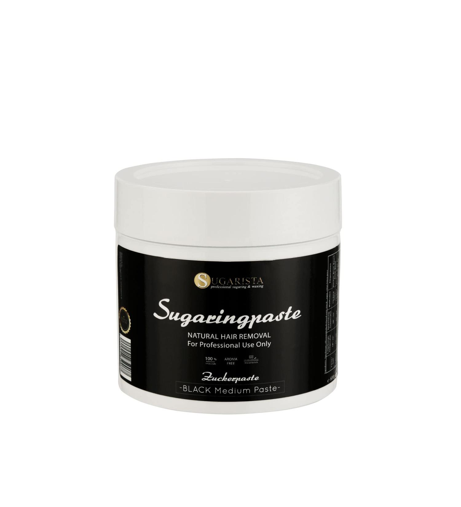 Sugarista 600g Natural Black Medium Sugar Paste Sugaring Paste Hair Removal Epilation Sugaring