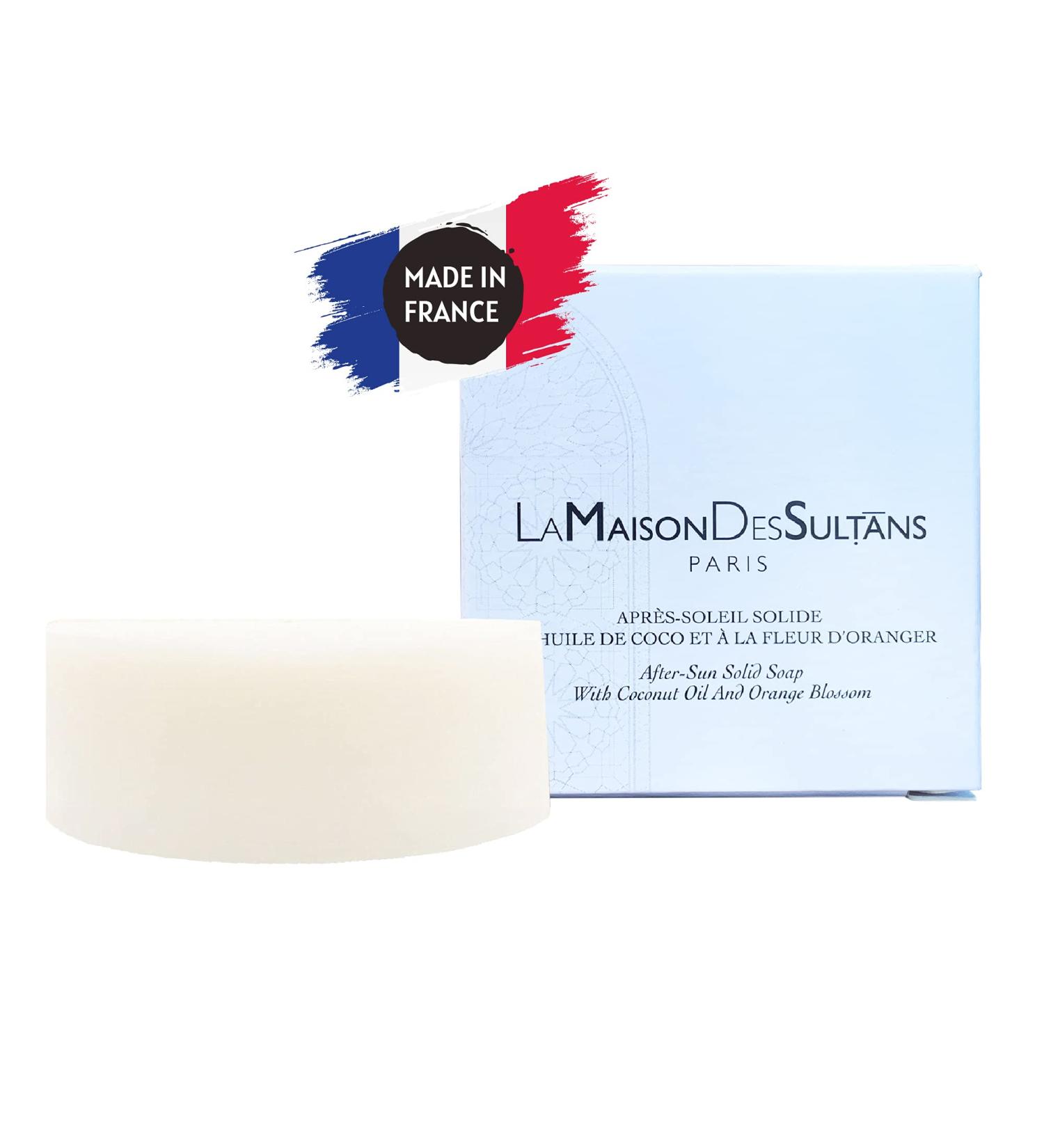 La Maison Des Sultans - Solid and Natural - Handmade - Orange Blossom - 99% ingredients of natural origin - Made in France - 60 g - Buy Online on GoSupps.com