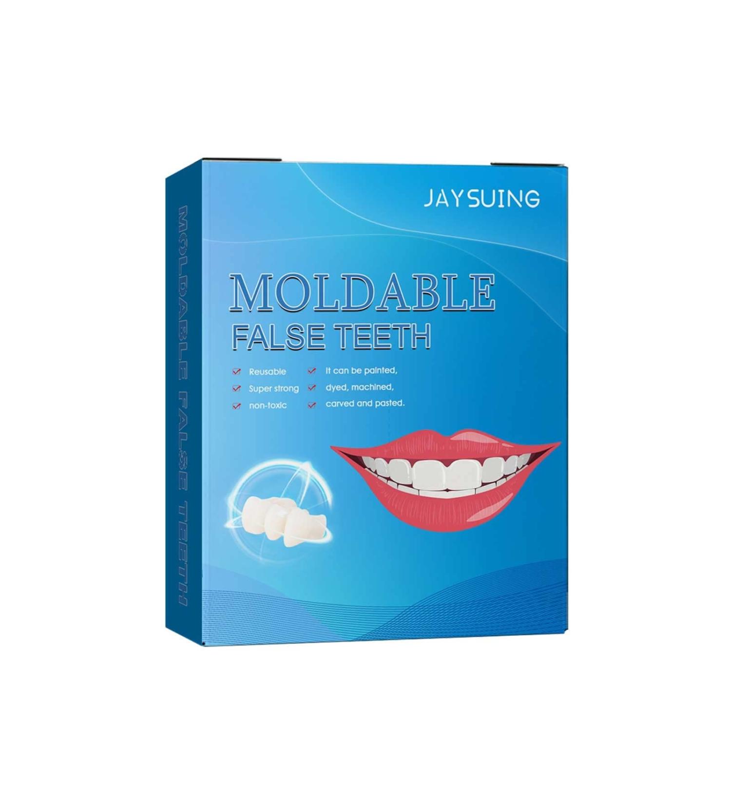 Iunser Plastic Teeth Make-Up Dentures - Temporary Filling Solution for Broken Teeth | 5ml Denture Brush Included - International Shipping Available - Buy Online on GoSupps.com