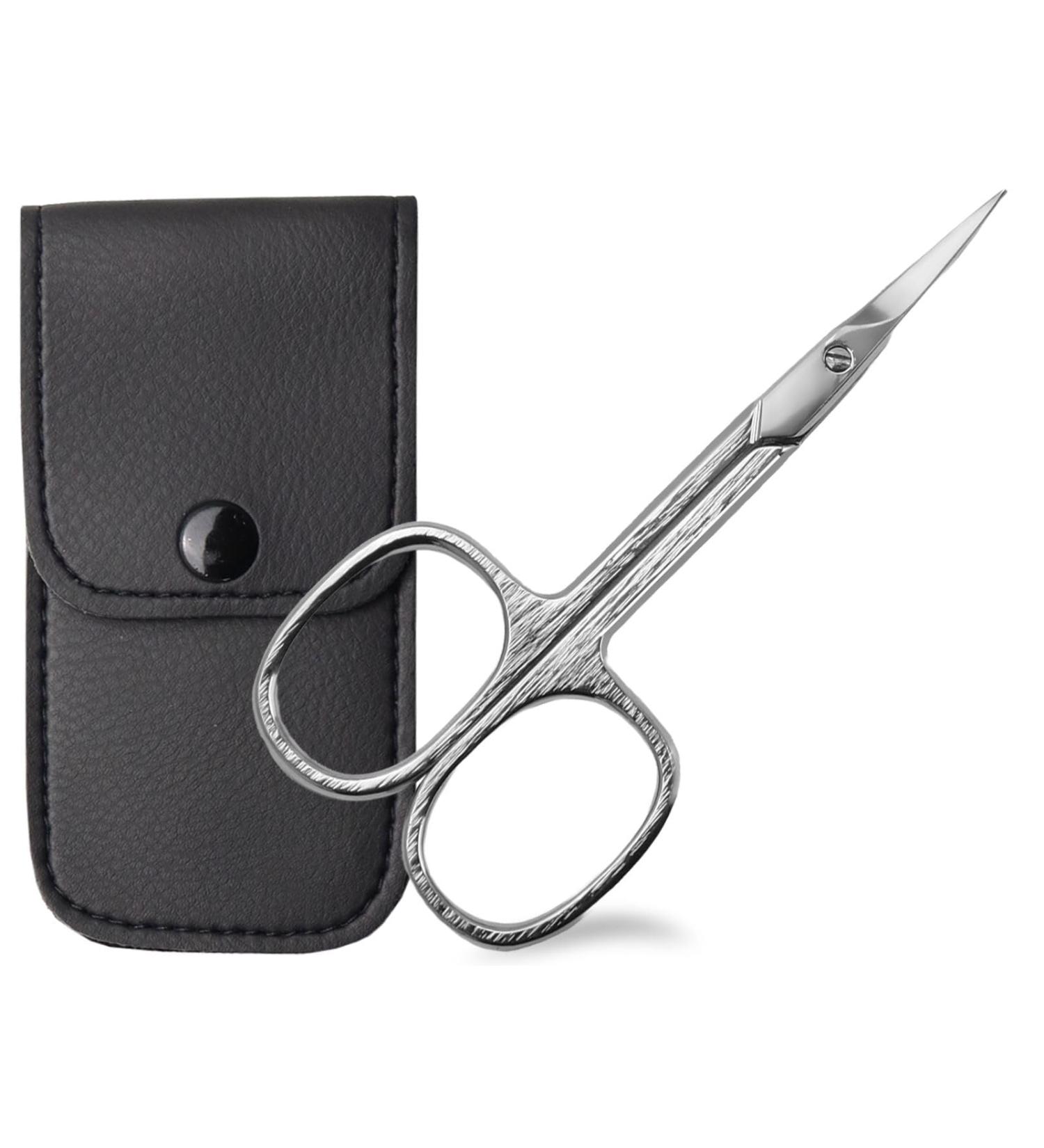 Left-Handed Nail Shapers Skin Scissors | Solingen Germany | Professional Cuticle Shears with Curved Cut Surface & Storage Case - Buy Online on GoSupps.com