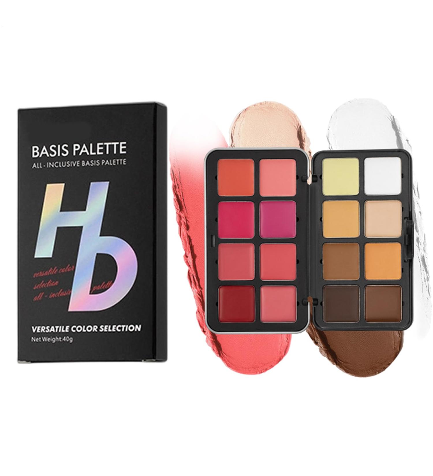 Blush Palette 16-Color Cream Blush and Highlighter Palette - Long-Lasting Bronzing Powders and Foundation for All Occasions Parties and Travel - Buy Online on GoSupps.com