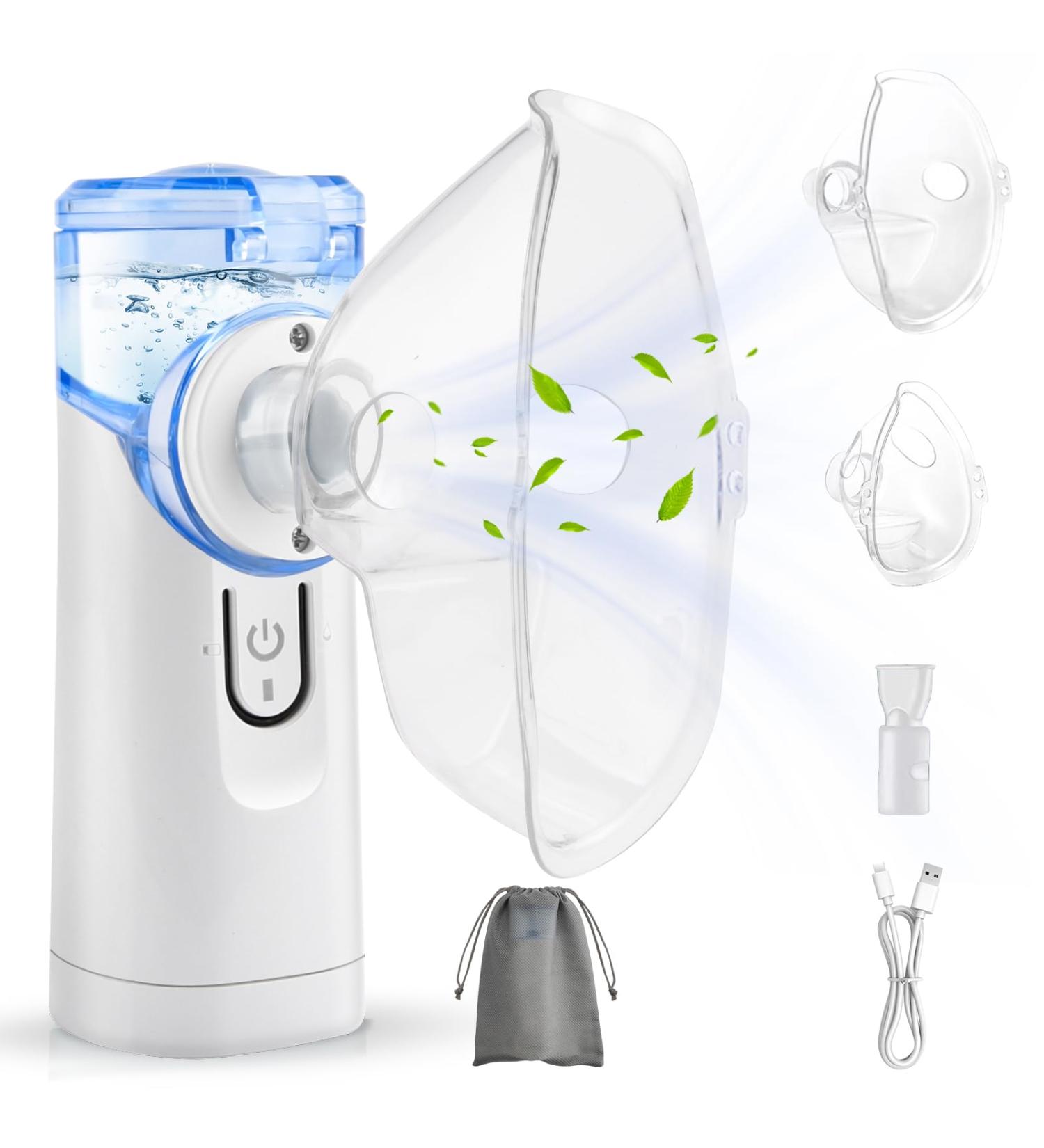 Portable Inhalator & Fuzzling Set - Noisy Inhalation Device for Kids & Adults - USB Type C Rechargeable - Blue - Buy Online on GoSupps.com