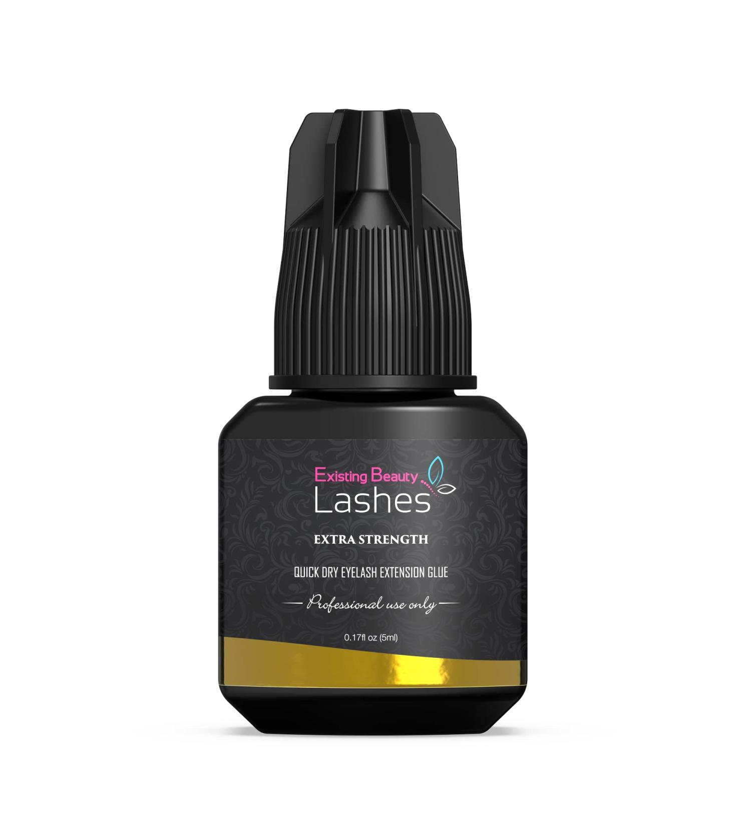 Extra Strong Professional Eyelash Extension Glue - 1-2s Drying Time with 6-7 Week Retention - 5ml by Existing Beauty Lashes - Buy Online on GoSupps.com