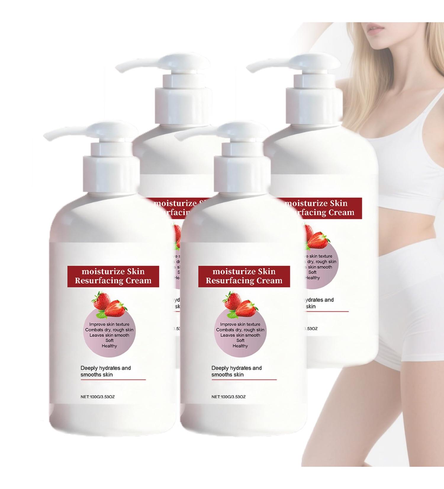  ZLHHRZJX Set of 4 Strawberry Skin Regenerating Creams - For dry skin - Moisturizes uneven skin - Reduces skin imperfections - Silky smooth feel - Buy Online on GoSupps.com