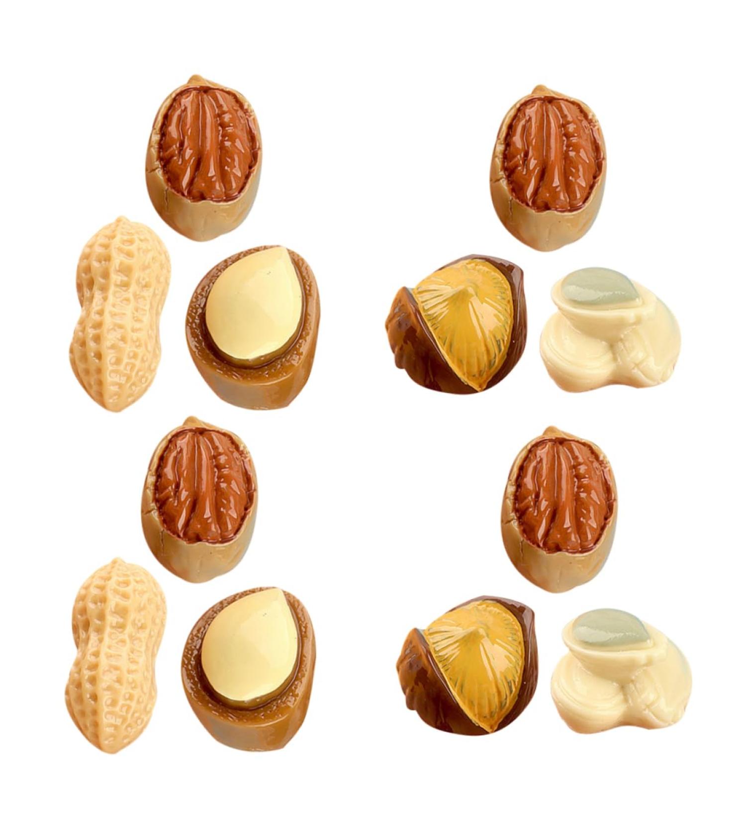 WHAMVOX 15pcs Simulated Nut Snack Toy Doll House Doll Food DIY Simulated Nuts Tiny Food Mini Resin Suite 2.90X1.40X1.40CM - Buy Online on GoSupps.com
