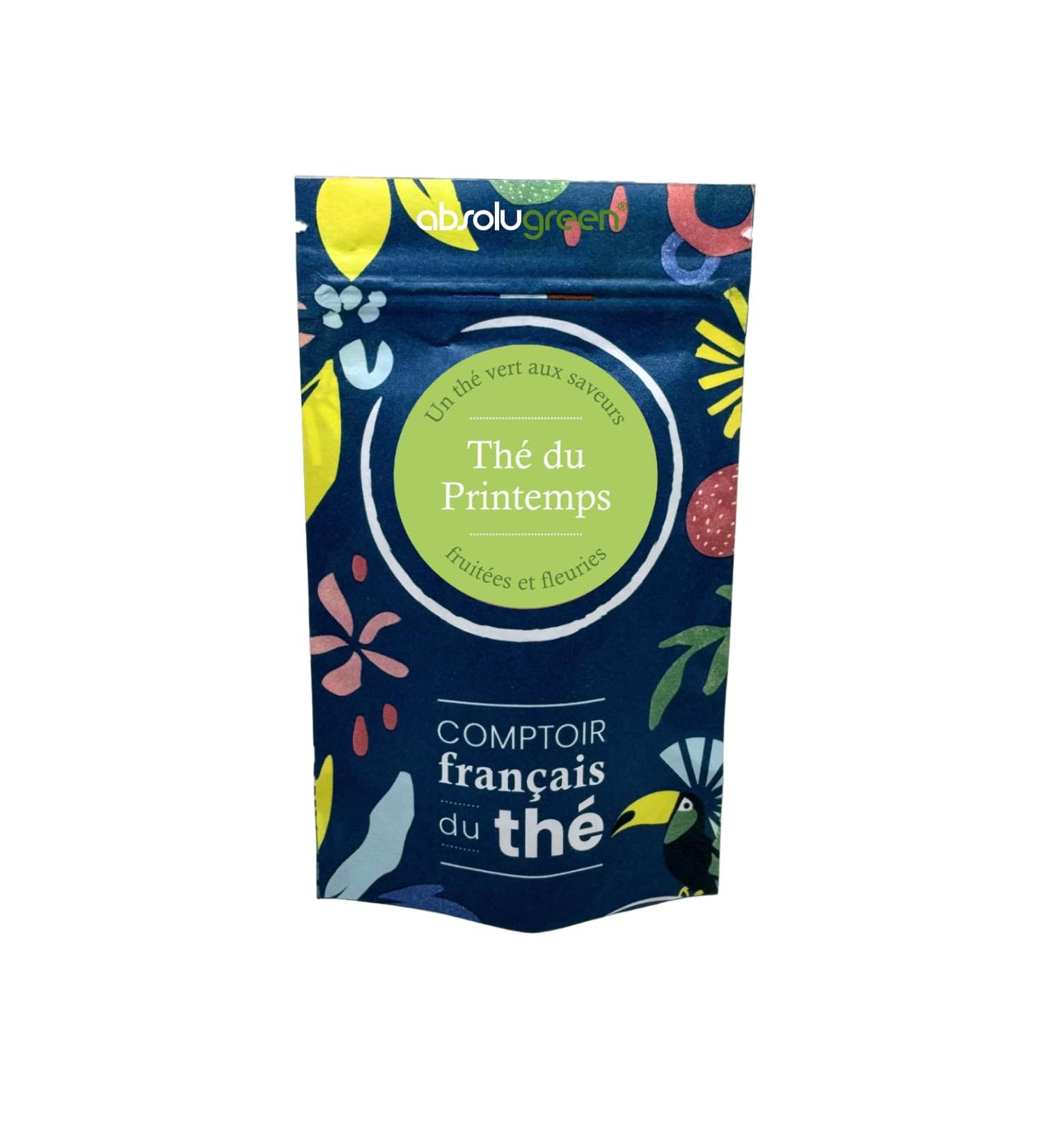 Green Tea Spring Tea - Comptoir Fran ais du Th - Fruity & floral green tea - Maison Fran ais - Loose tea - Buy Online on GoSupps.com