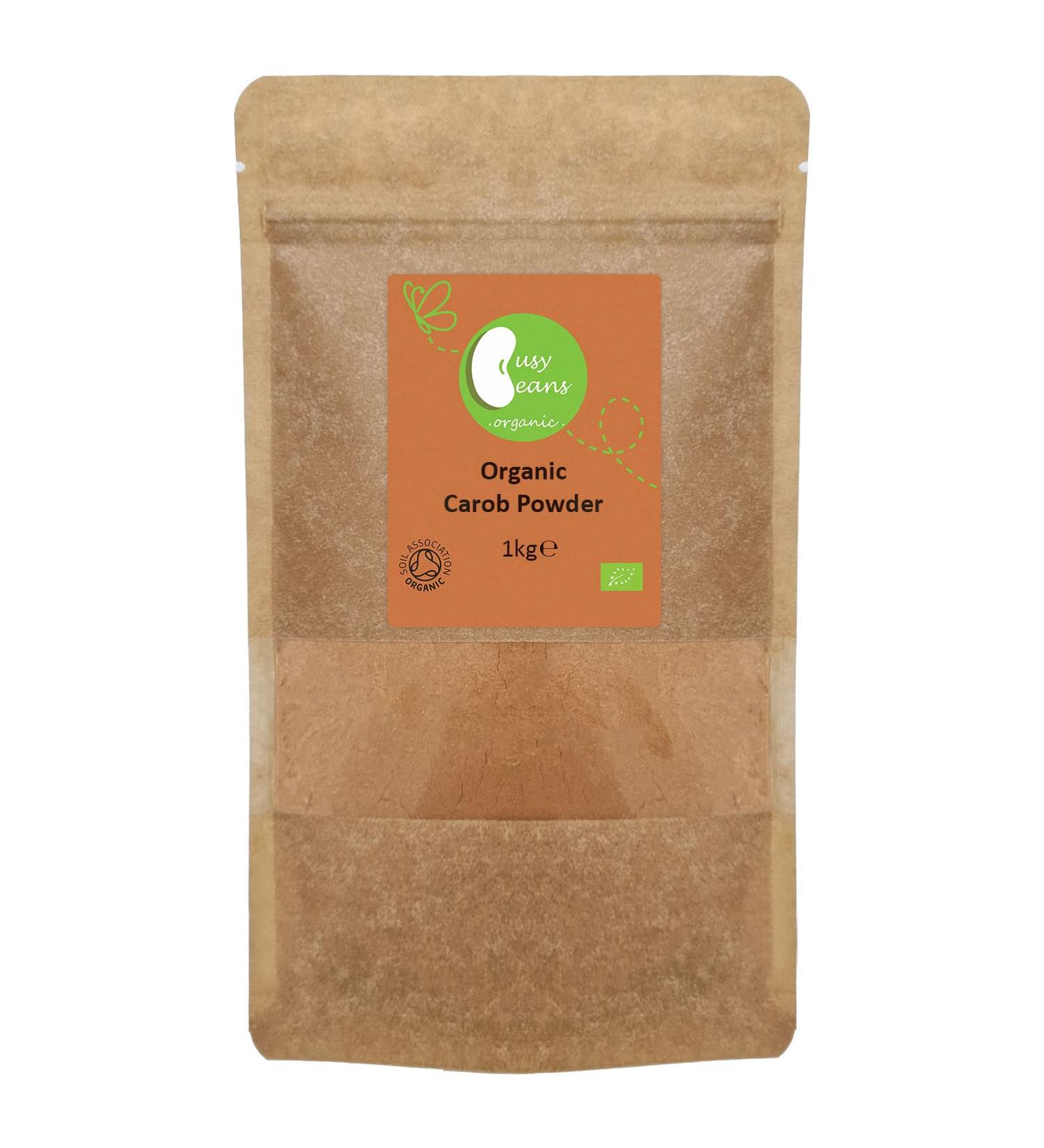 Organic Carob Powder - Certified Organic - by Busy Beans Organic (1kg) - Buy Online on GoSupps.com