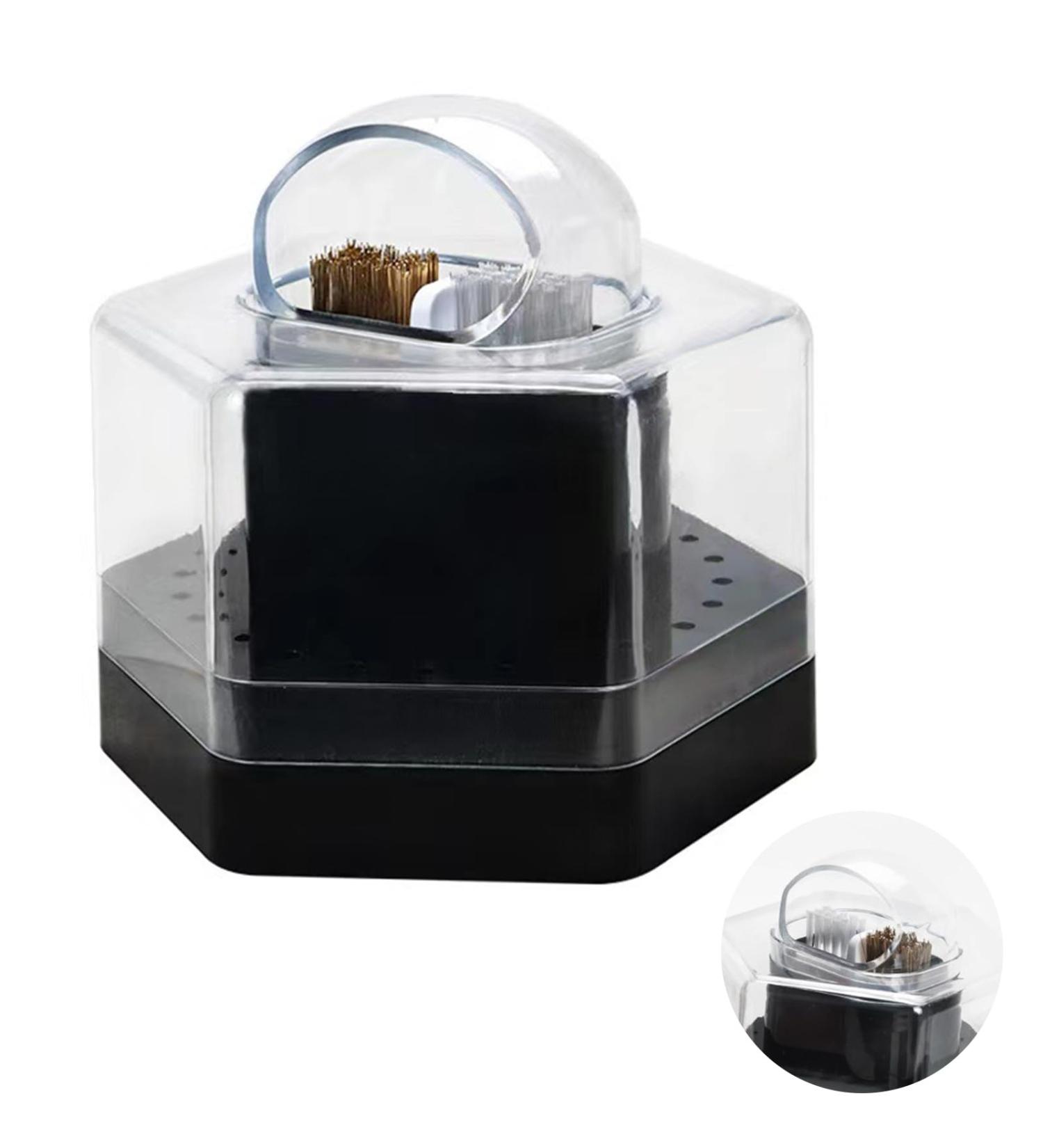 2 In 1 Nail Drill Bit Holder With Cleaning Brush 24 Holes Drill Bits Stand Display Organizer Drill Bits Organizer Box 2 In 1 Nail Drill Bit Holder With Cleaning Brush Nail Drill Bits Organizer Box Black - Buy Online on GoSupps.com