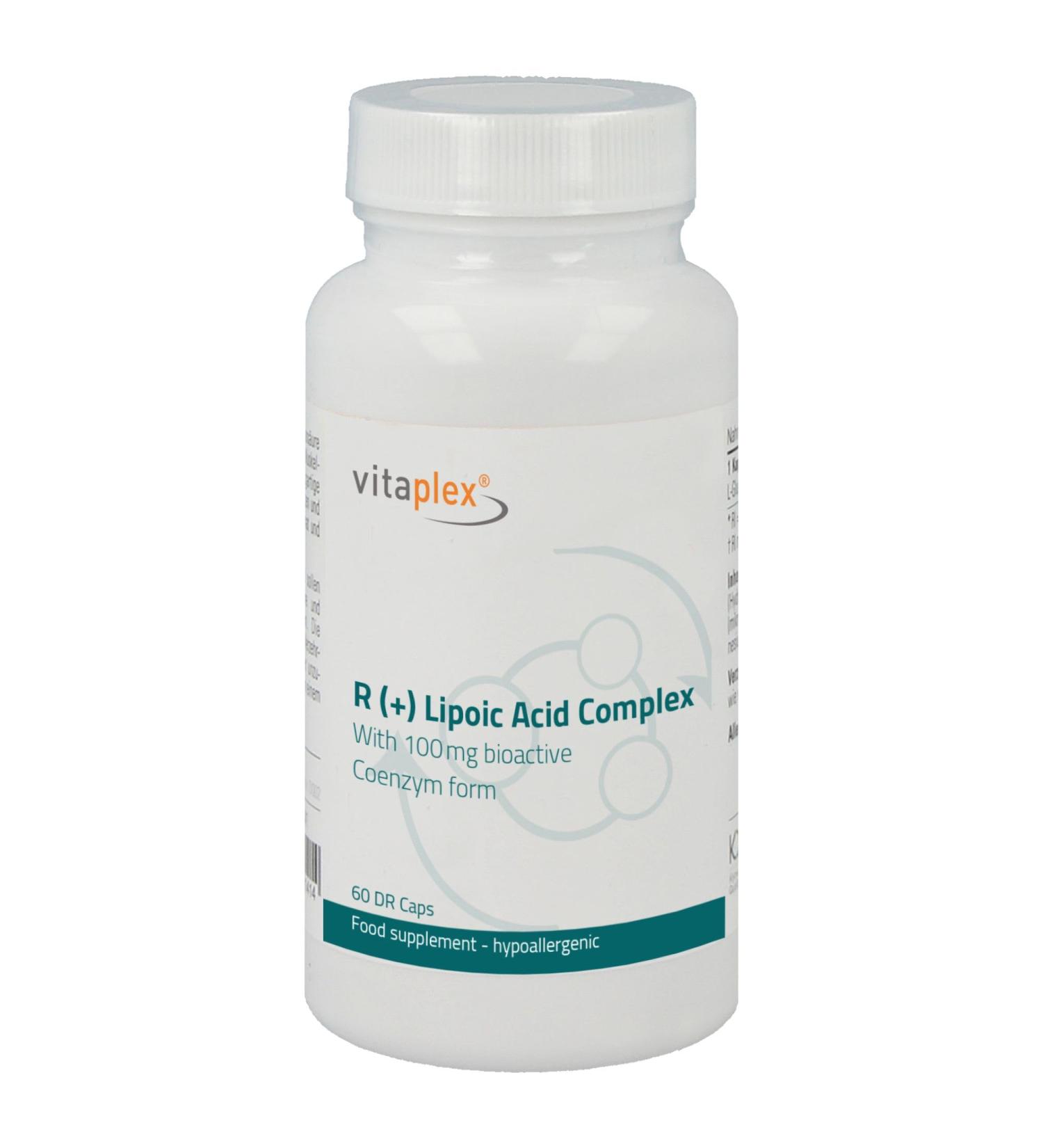 Buy Vitamplex R (+) Alpha Lipoic Acid 400 mg - High Dose Gastrointestinal Capsules for Optimal Health | International Shipping Available - Buy Online on GoSupps.com