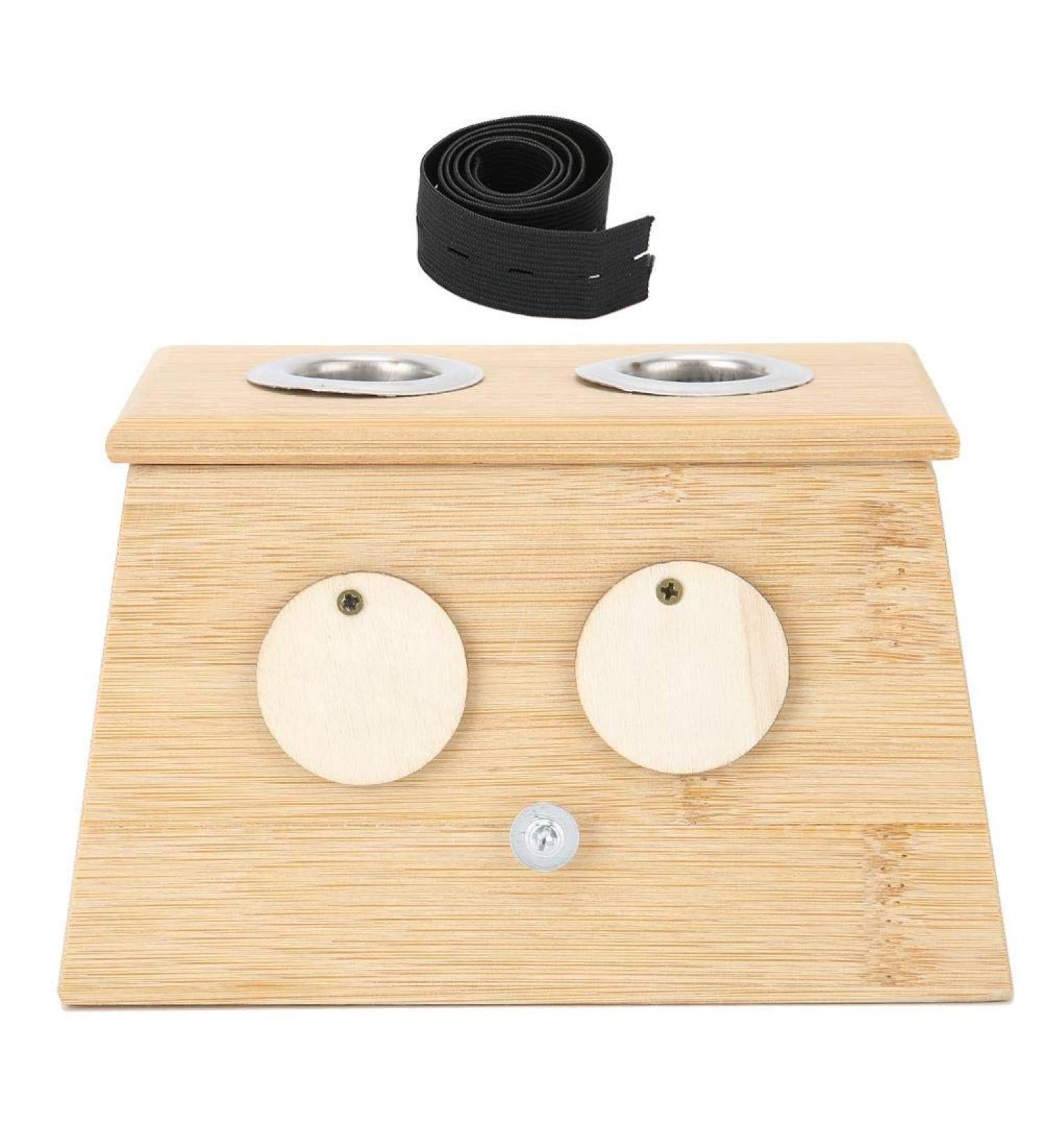 Moxibustion Box - 2 Holes Bamboo Moxa Tool for Pain Relief & Healthcare | Moxa Stick Holder - Buy Online on GoSupps.com